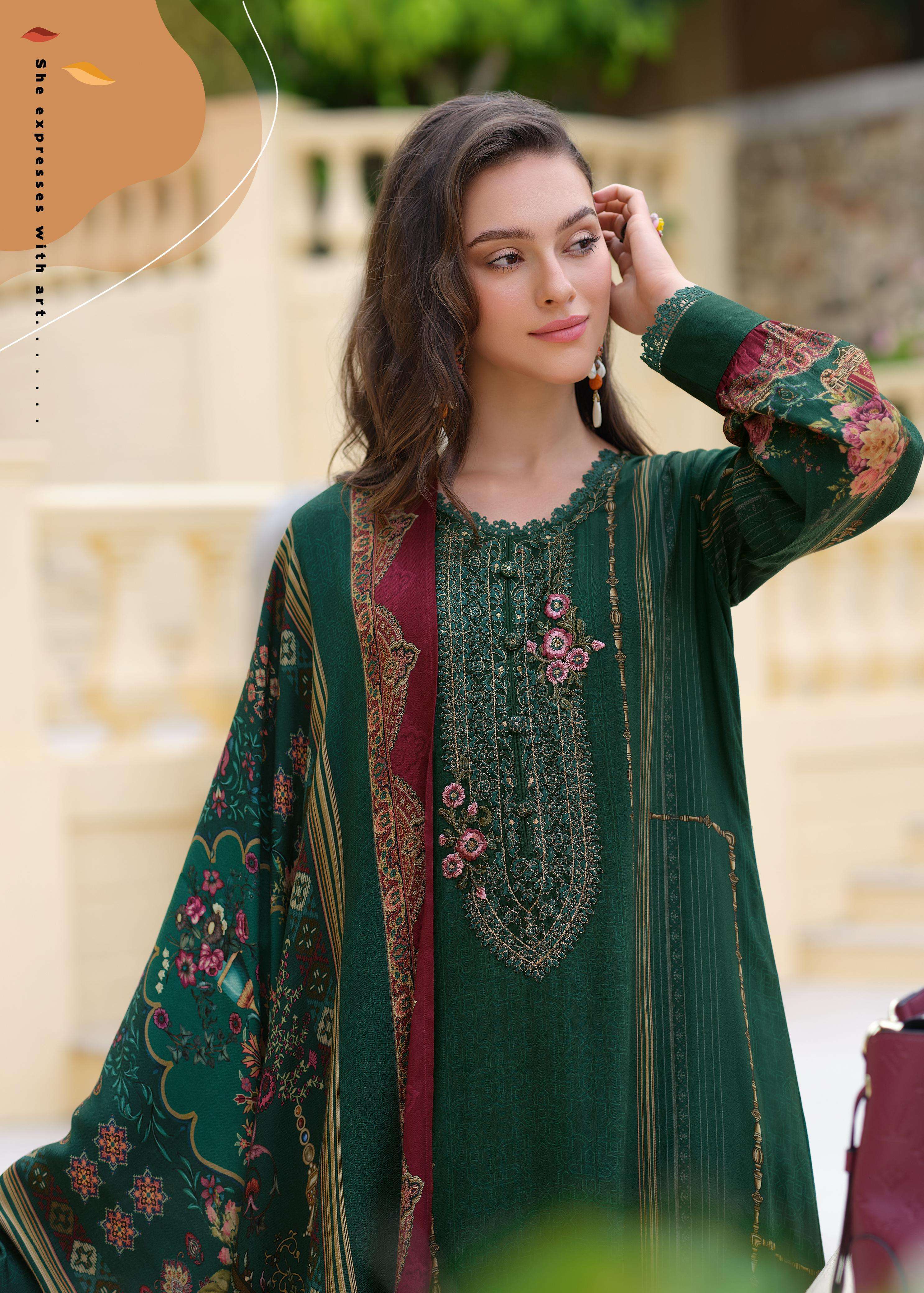 varsha dil e gulzar latest designer salwar kameez catalogue at wholesale price surat gujarat 