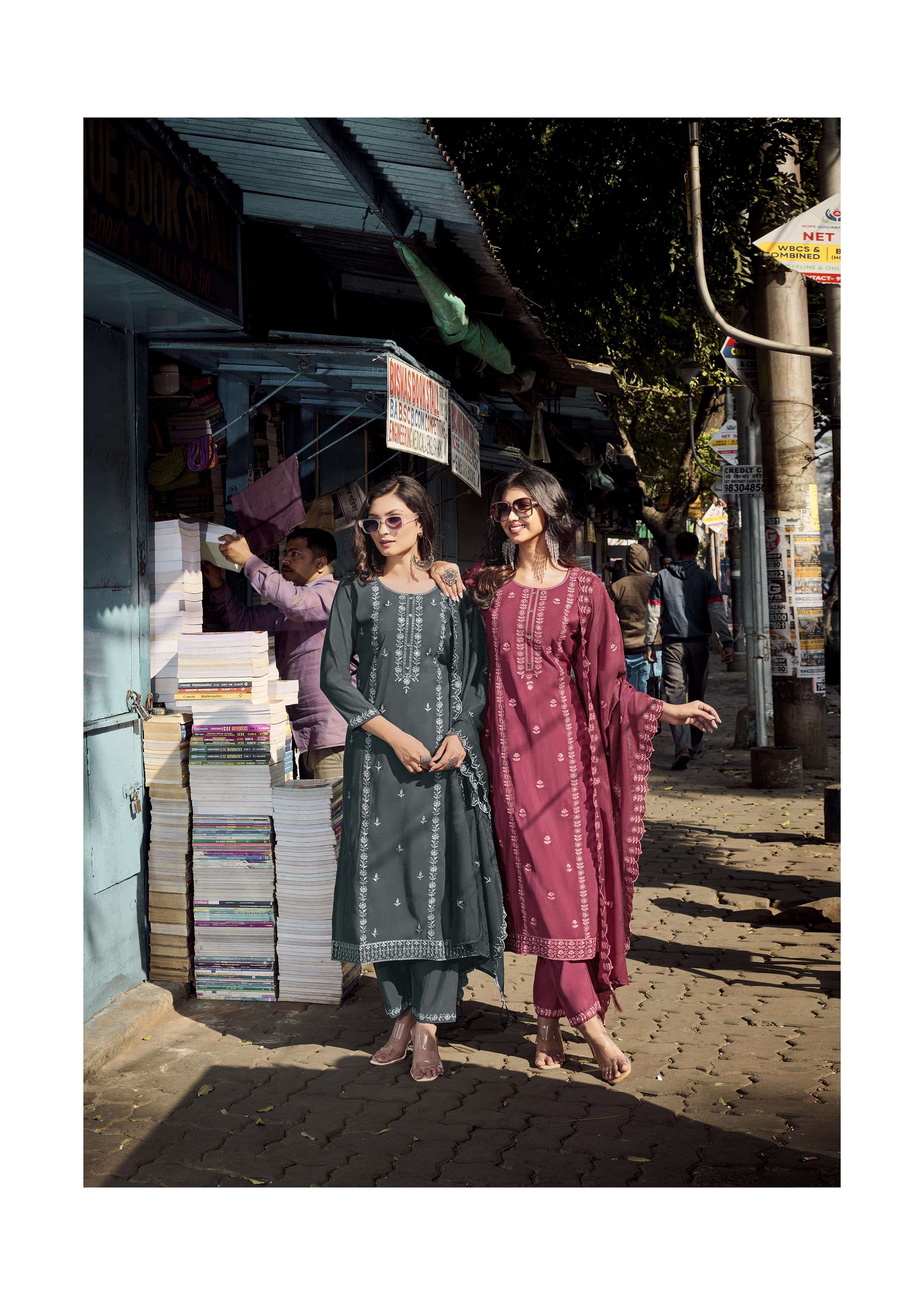 woodee victoria 1001-1006 series indian designer kurtis catalogue manufacturer surat  gujarat