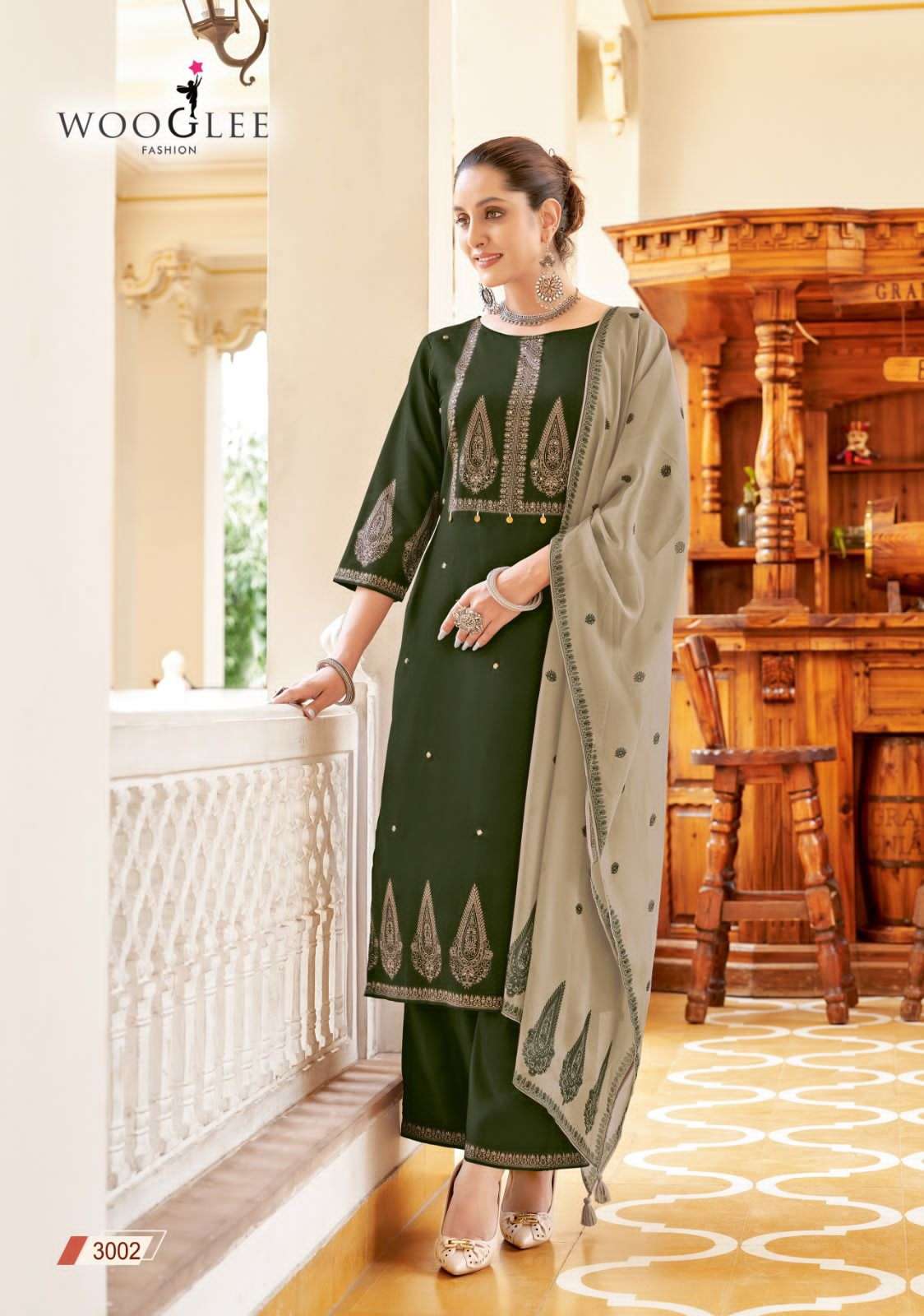 wooglee fashion swaraj 3001-3006 series viscos designer kurtis catalogue wholesale collection surat