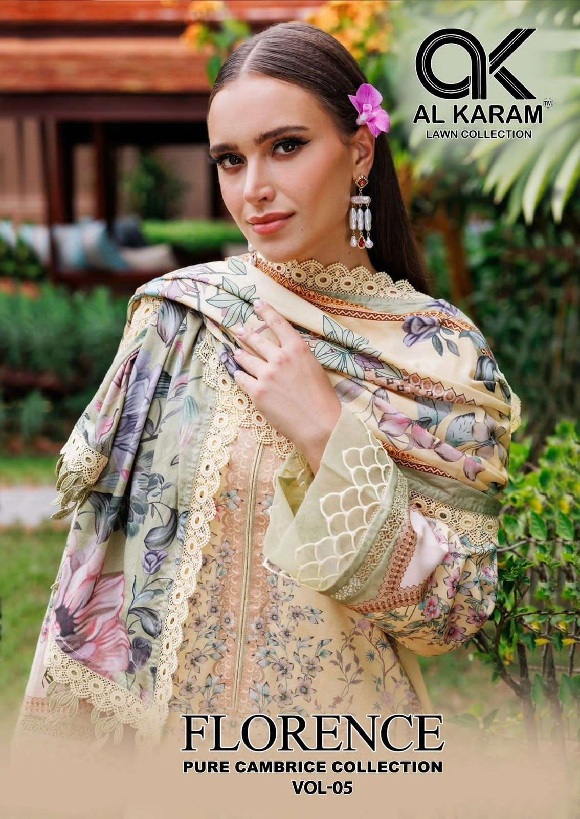 al karam florence vol-5 5001-5006 series  unstitched designer salwar kameez catalogue surat gujrat 