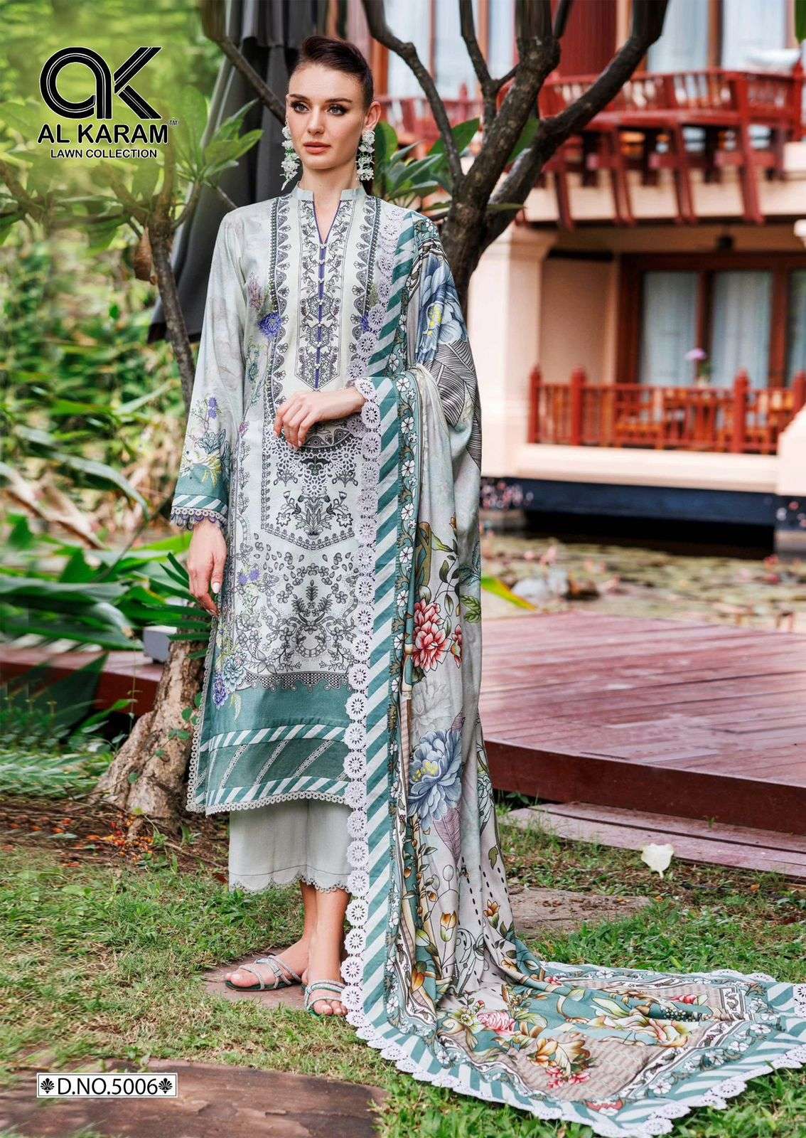 al karam florence vol-5 5001-5006 series  unstitched designer salwar kameez catalogue surat gujrat 