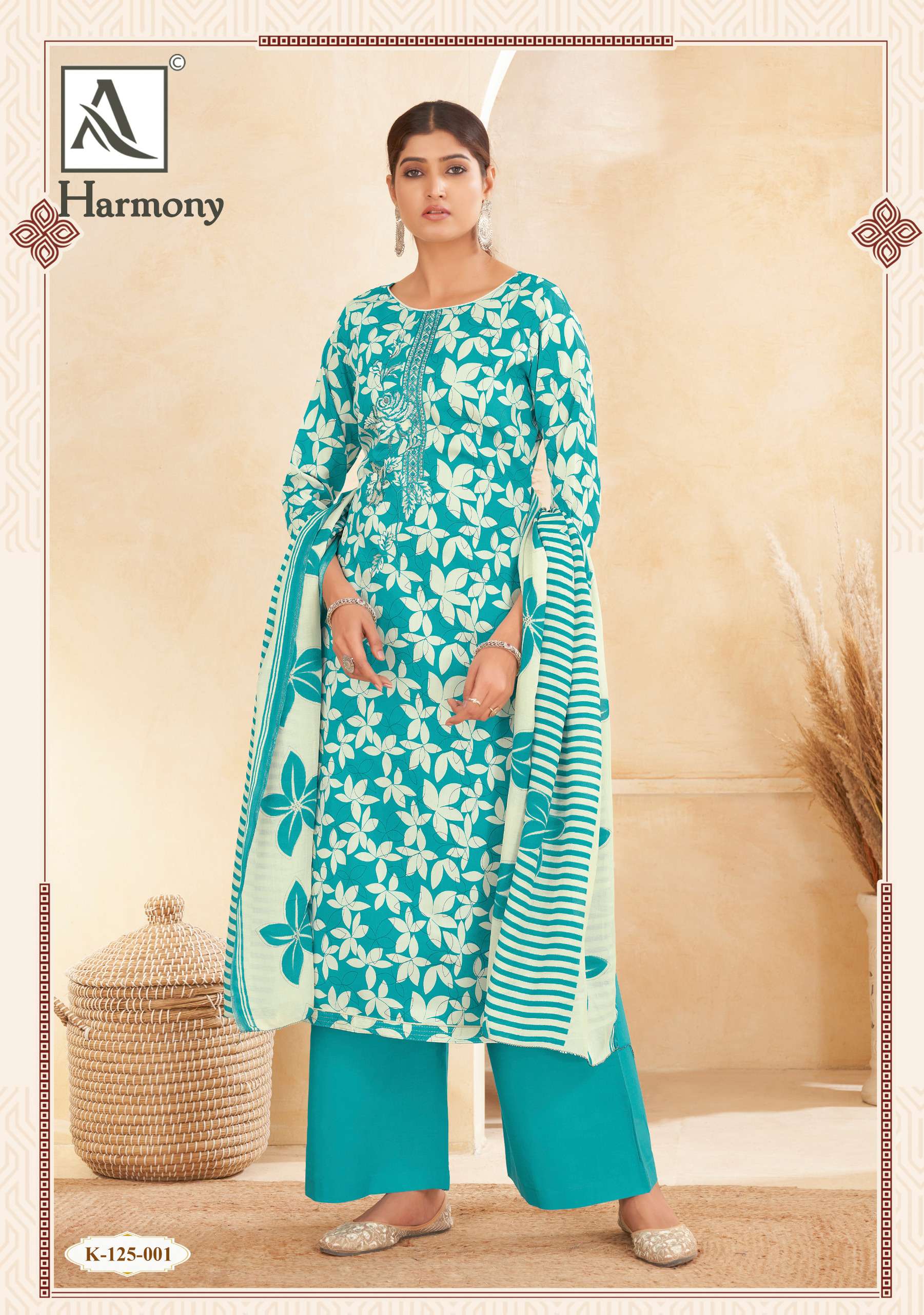 harmony by alok suits color series jam new embroidery work new designer salwar kameez best online price surat india 