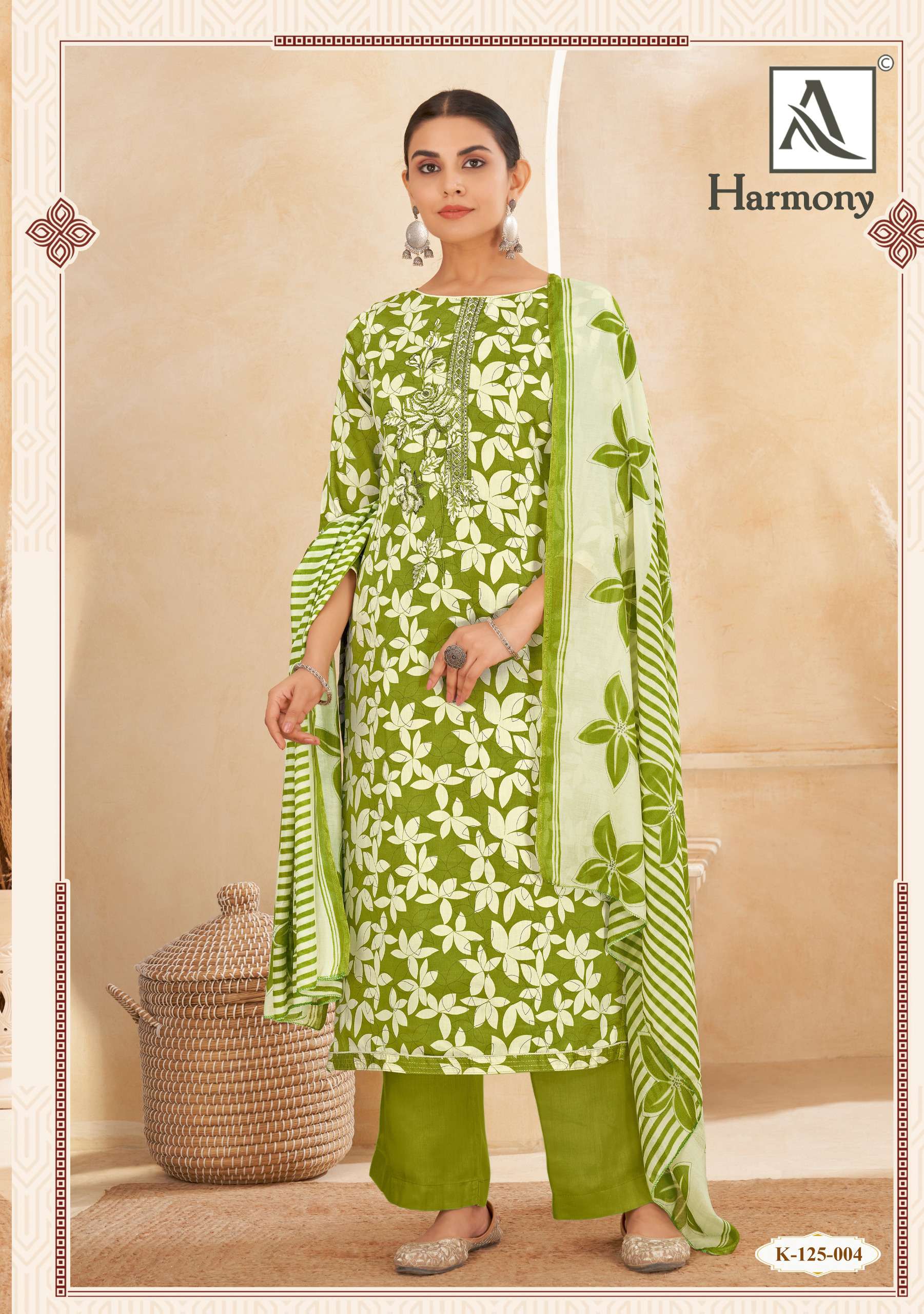 harmony by alok suits color series jam new embroidery work new designer salwar kameez best online price surat india 