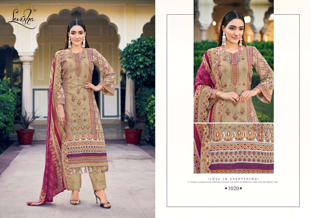 levisha naira madhubala 1013-1020 series pakistani style designer salwar kameez catalogue wholesale price surat