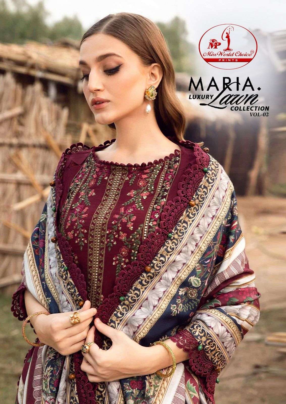 miss world maria vol-2 2001-2006 series cotton salwar kameez catalogue wholesale rate surat gujarat 