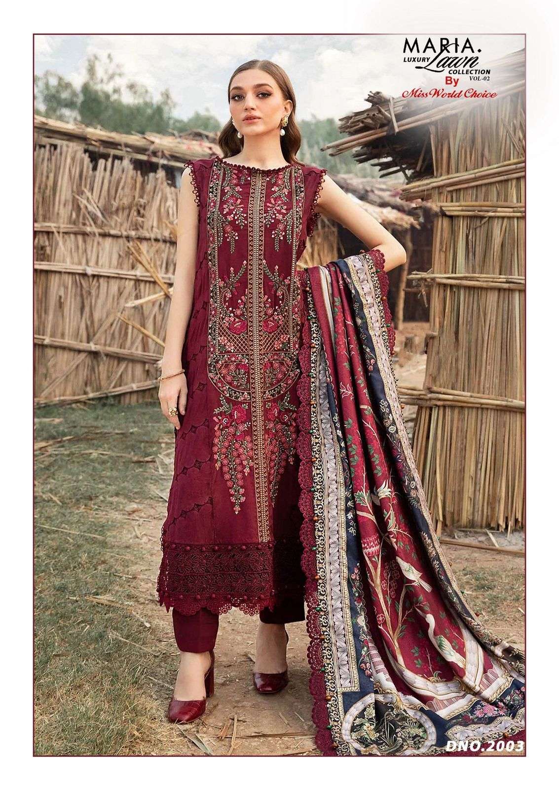 miss world maria vol-2 2001-2006 series cotton salwar kameez catalogue wholesale rate surat gujarat 