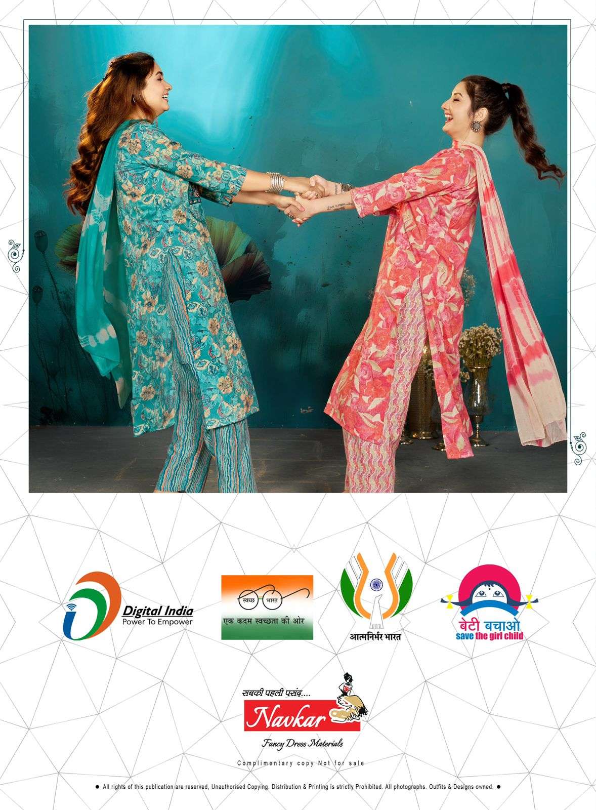 navkar creation seerat vol-3 3001-3008series trendy aliya cut kurtis latest catalogue supplier surat gujarat 