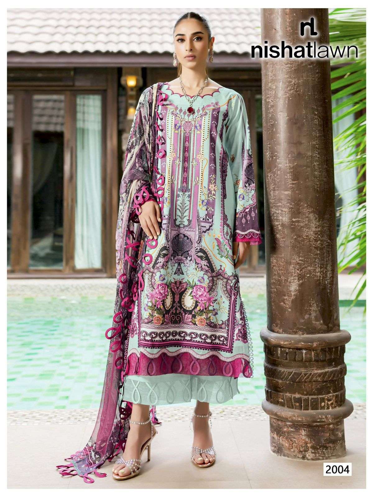 nishant fashion urbane vol-2 2001-2006 series pure lawn party wear suits catalogue manufacturer surat