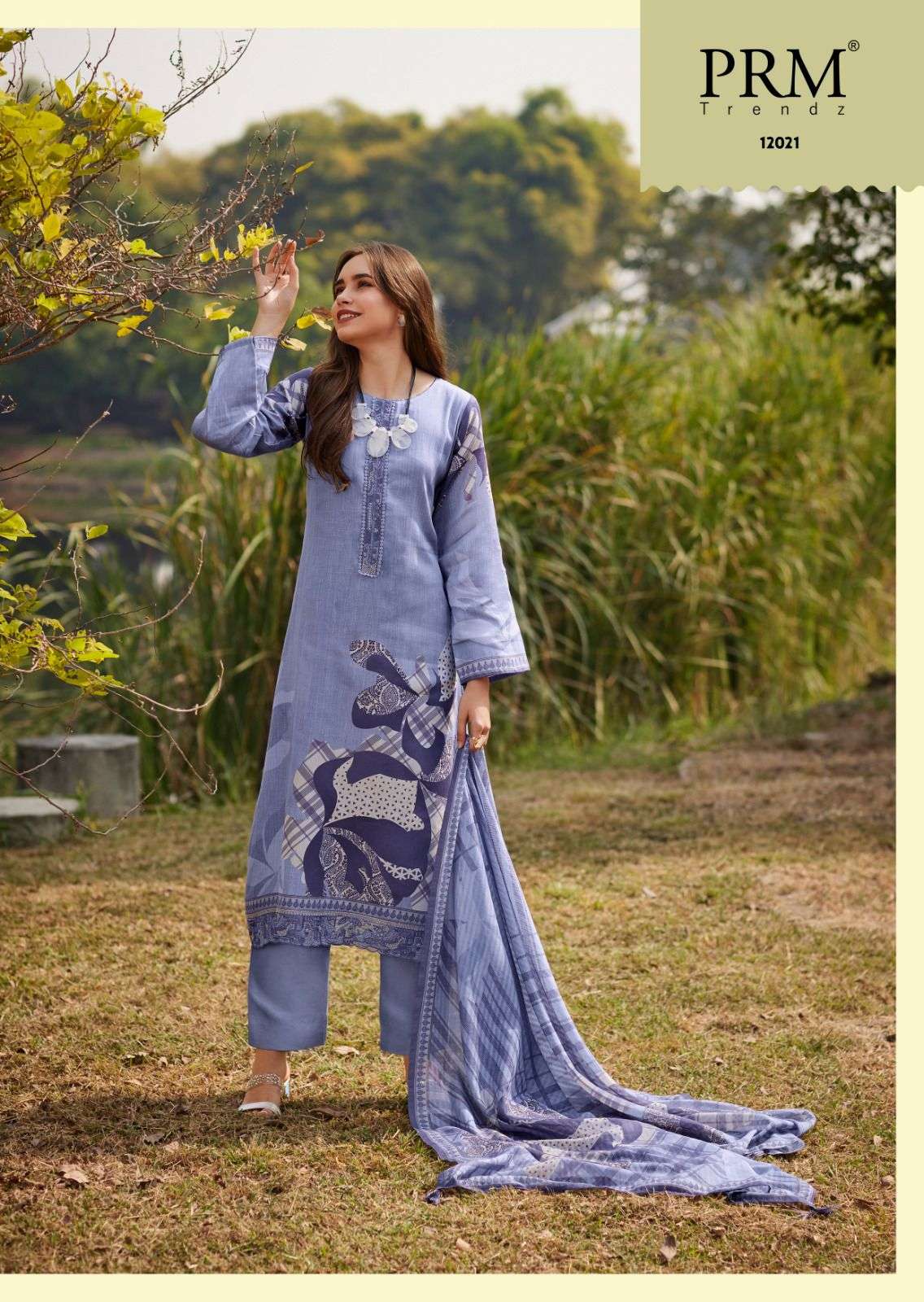 prm trendz camilla 12021-12026 series party wear jam cotton embroidred salwar kameez catalogue set to set only 