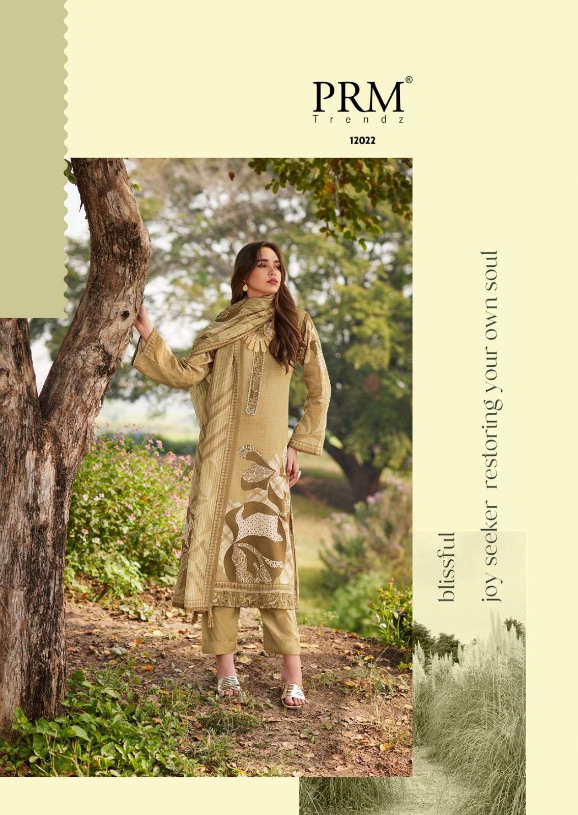prm trendz camilla 12021-12026 series party wear jam cotton embroidred salwar kameez catalogue set to set only 