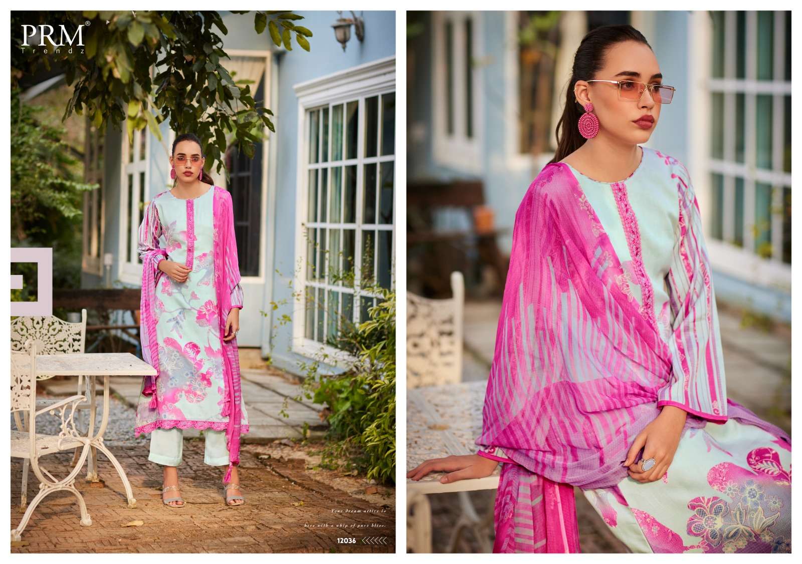 prm trendz noreen 12033-12038 series premium designer salwar kameez catalogue online wholesaler surat gujrat