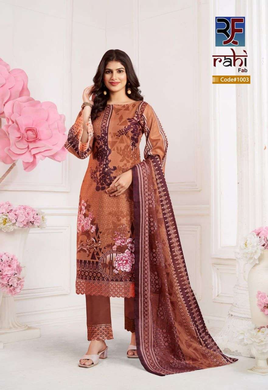 rahi fab rizwana digital print designer salwar kameez catalogue shopping surat gujarat 