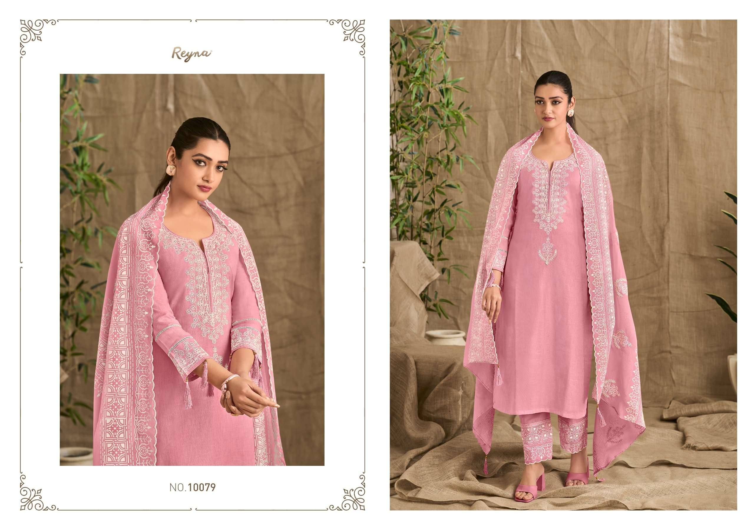 reyna rhythm 10076-10079 pakistani designer salwar kameez catalogue online purchasing surat gujarat 
