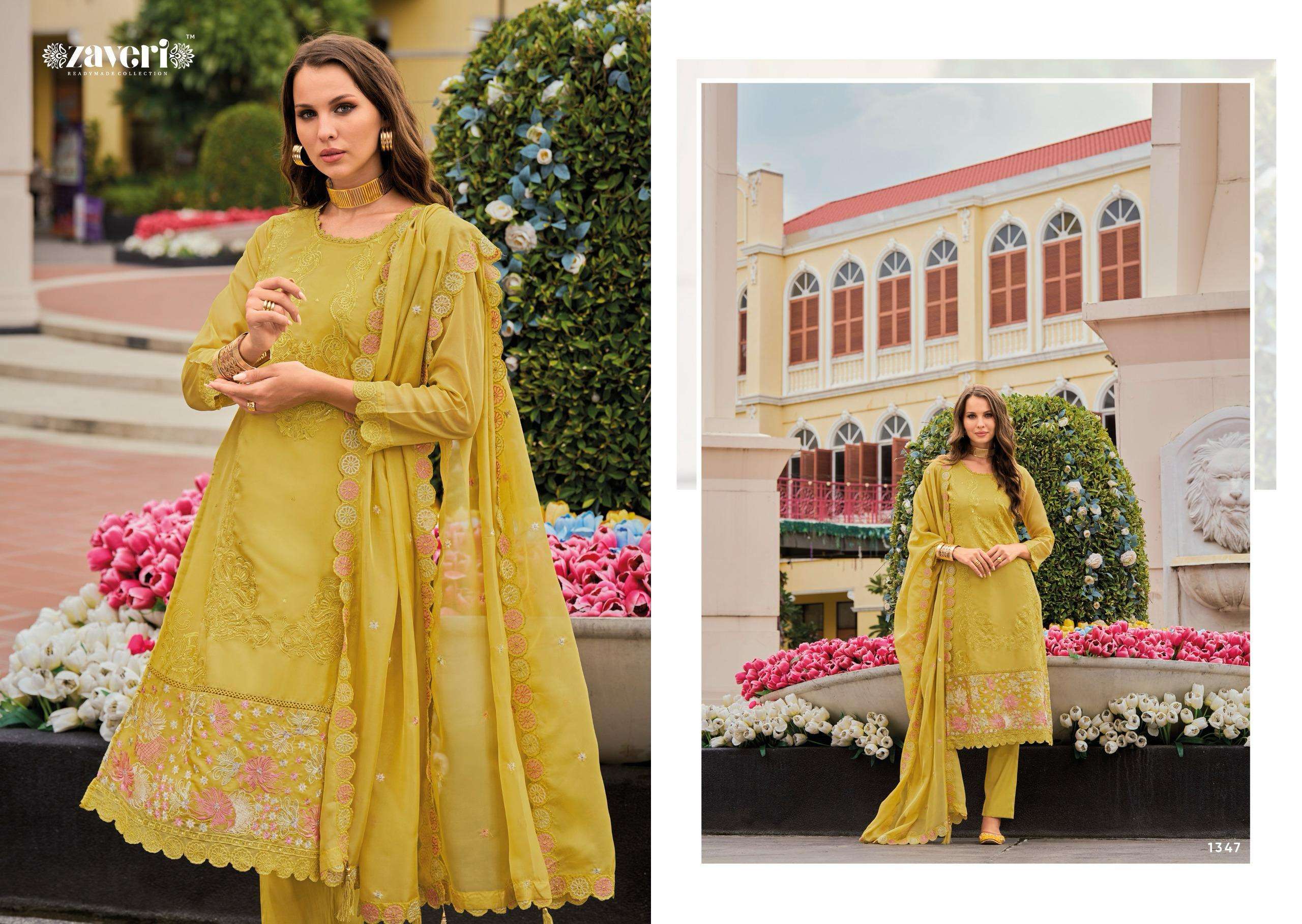 zaveri mrista exclusive soft organza ready made salwar kameez buy online shopping wholesale price surat