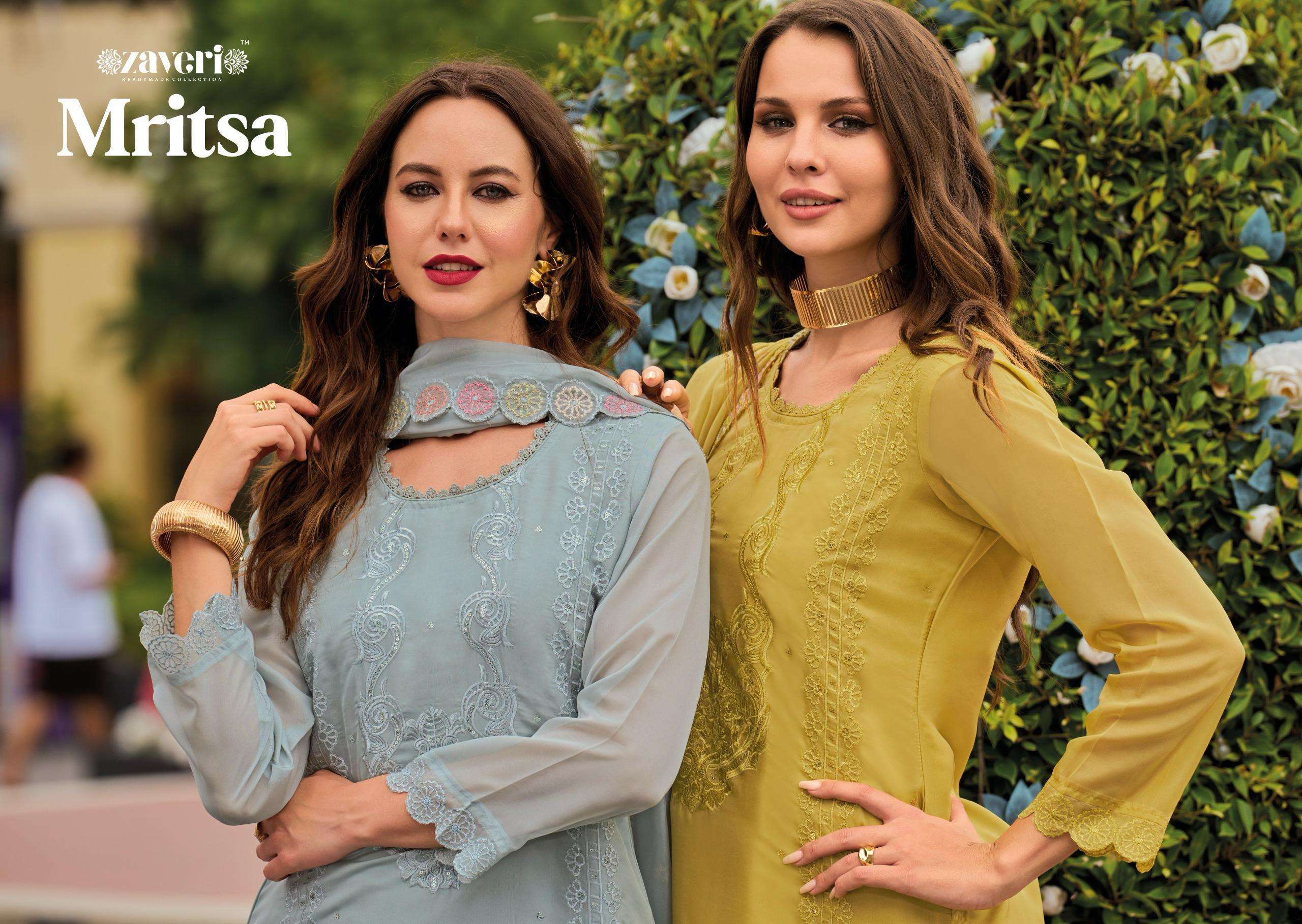 zaveri mrista exclusive soft organza ready made salwar kameez buy online shopping wholesale price surat