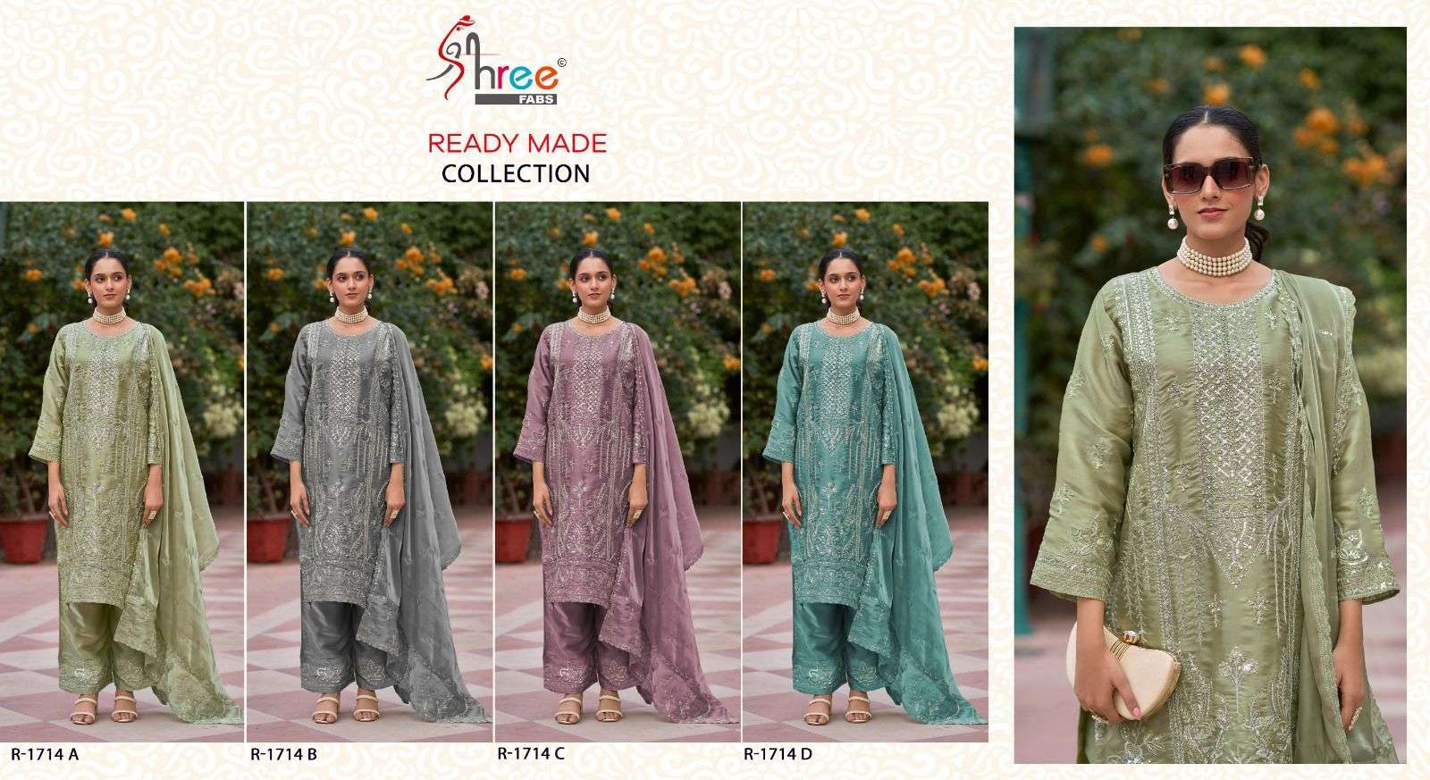 1714 by shree fabs colors series jimmy chu embroidery worked eid special salwar kameez best online price surat
