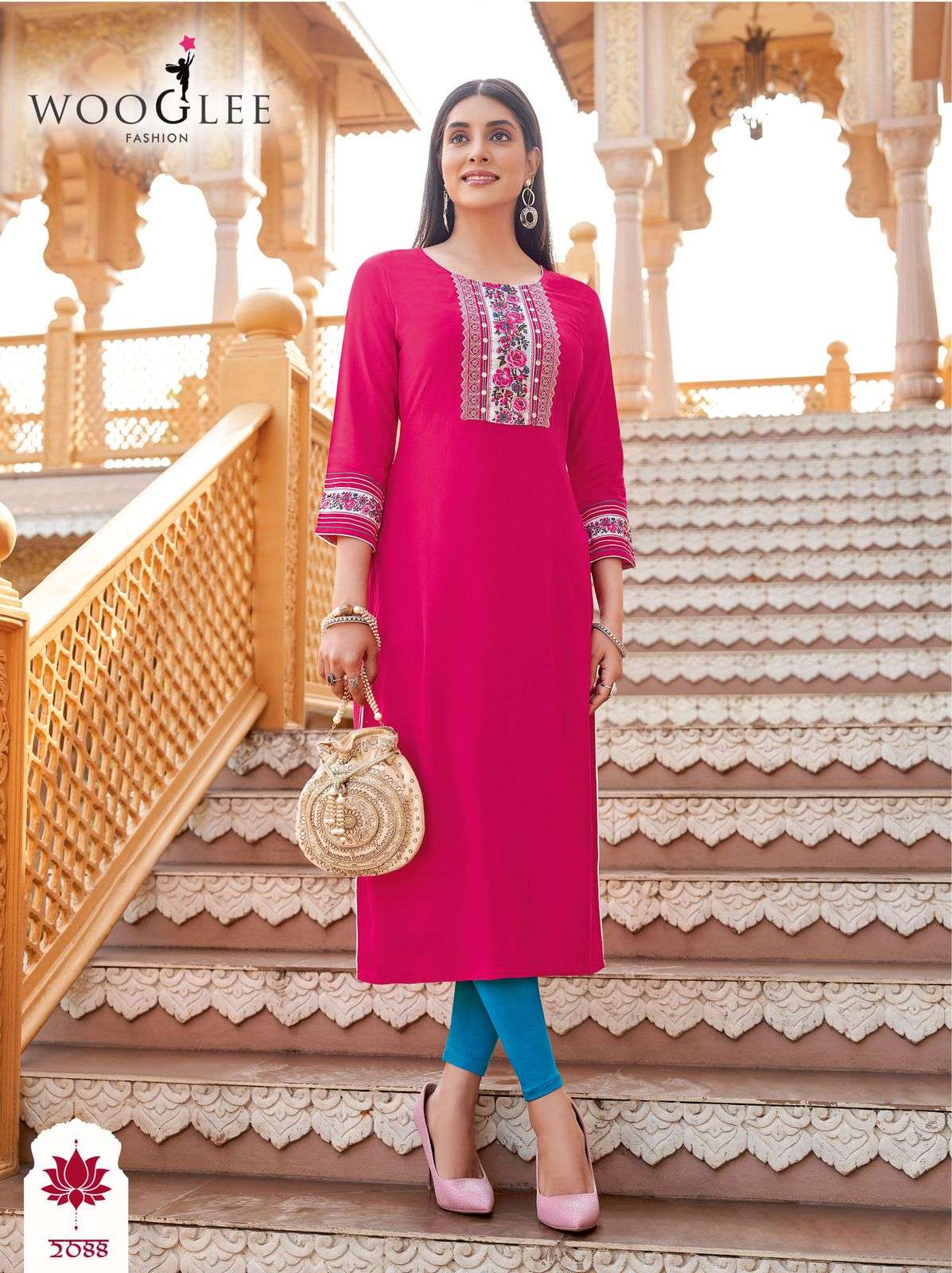 barbella vol 13 by wooglee fashion colors series heavy rayon designer kurtis best online price surat
