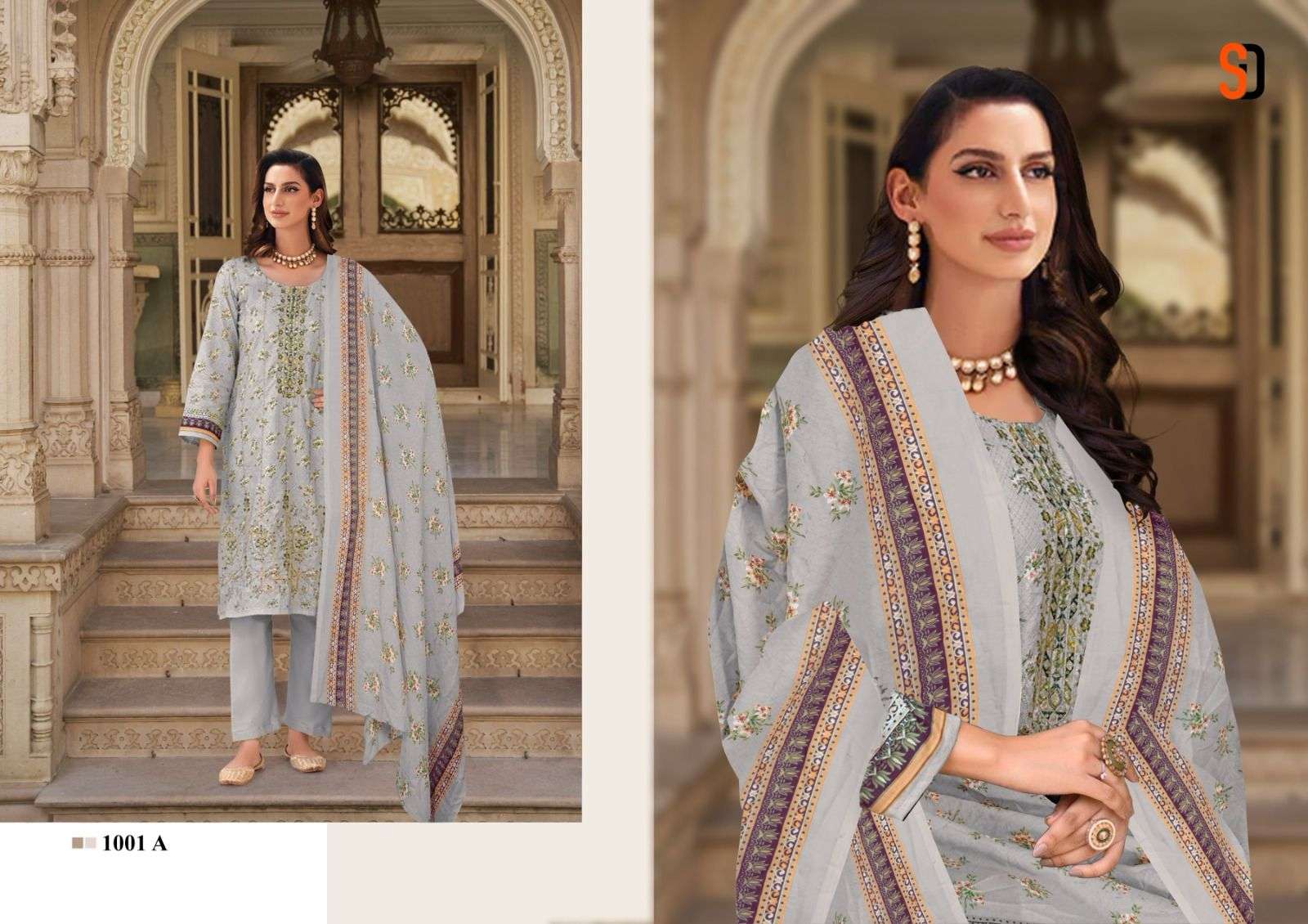 bin saeed by shraddha colors series pure cotton digital printed designer salwar kameez best online price surat 