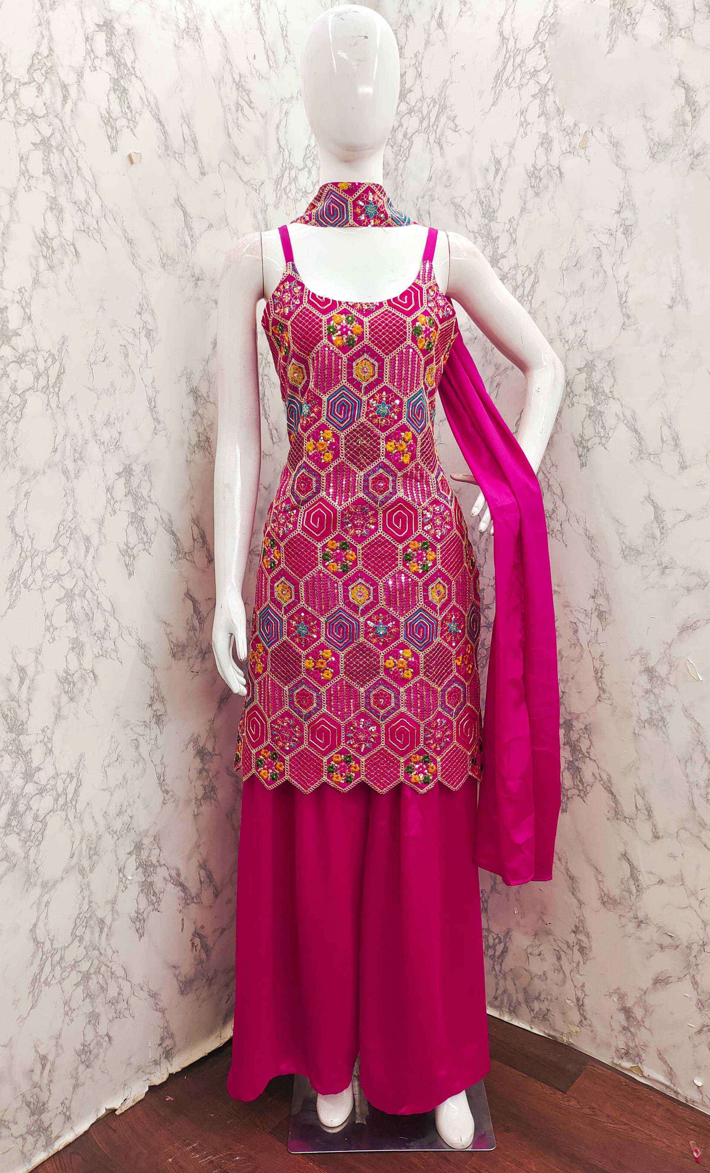 design no 005 by threadthrill colors  exclusive embroidery designer readymade wedding wear salwar kameez best online price surat