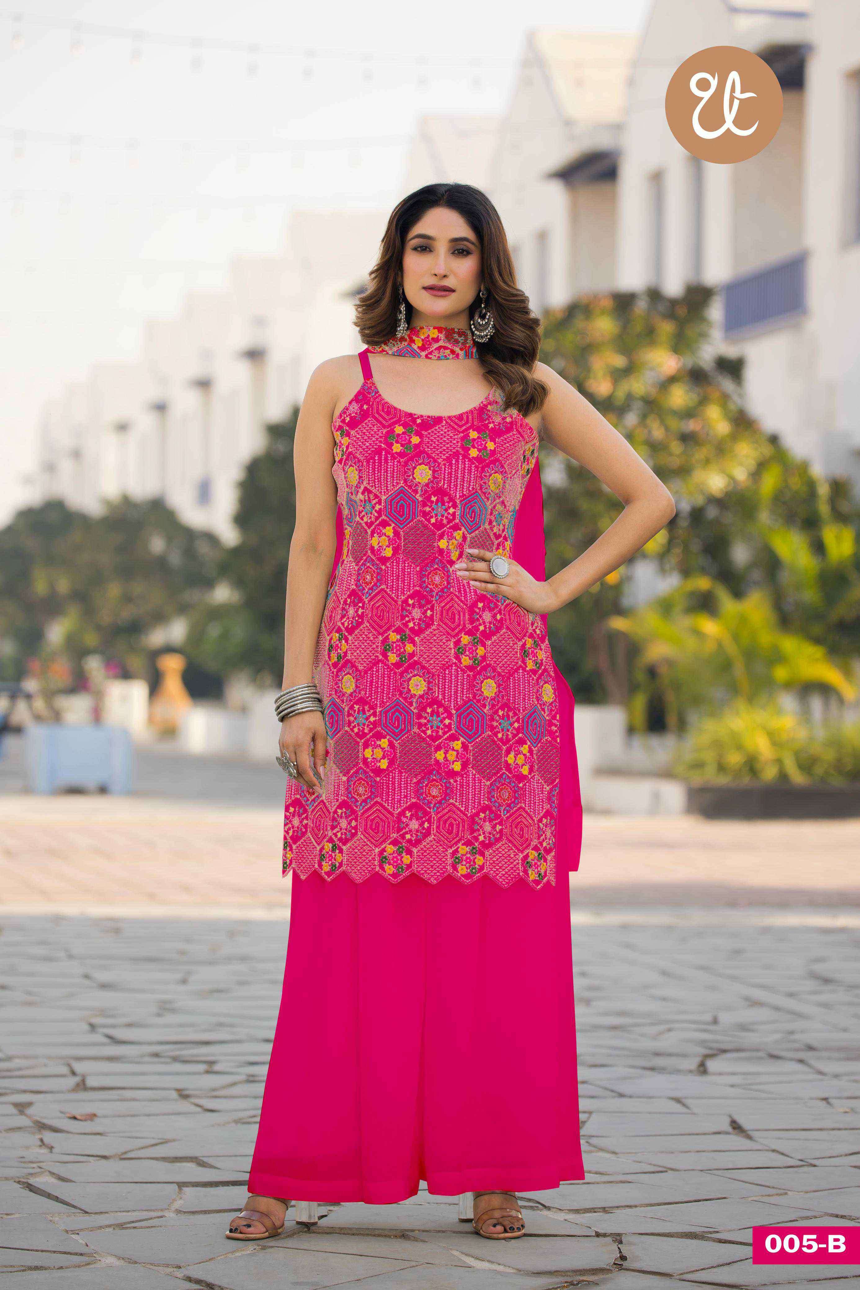 design no 005 by threadthrill colors  exclusive embroidery designer readymade wedding wear salwar kameez best online price surat