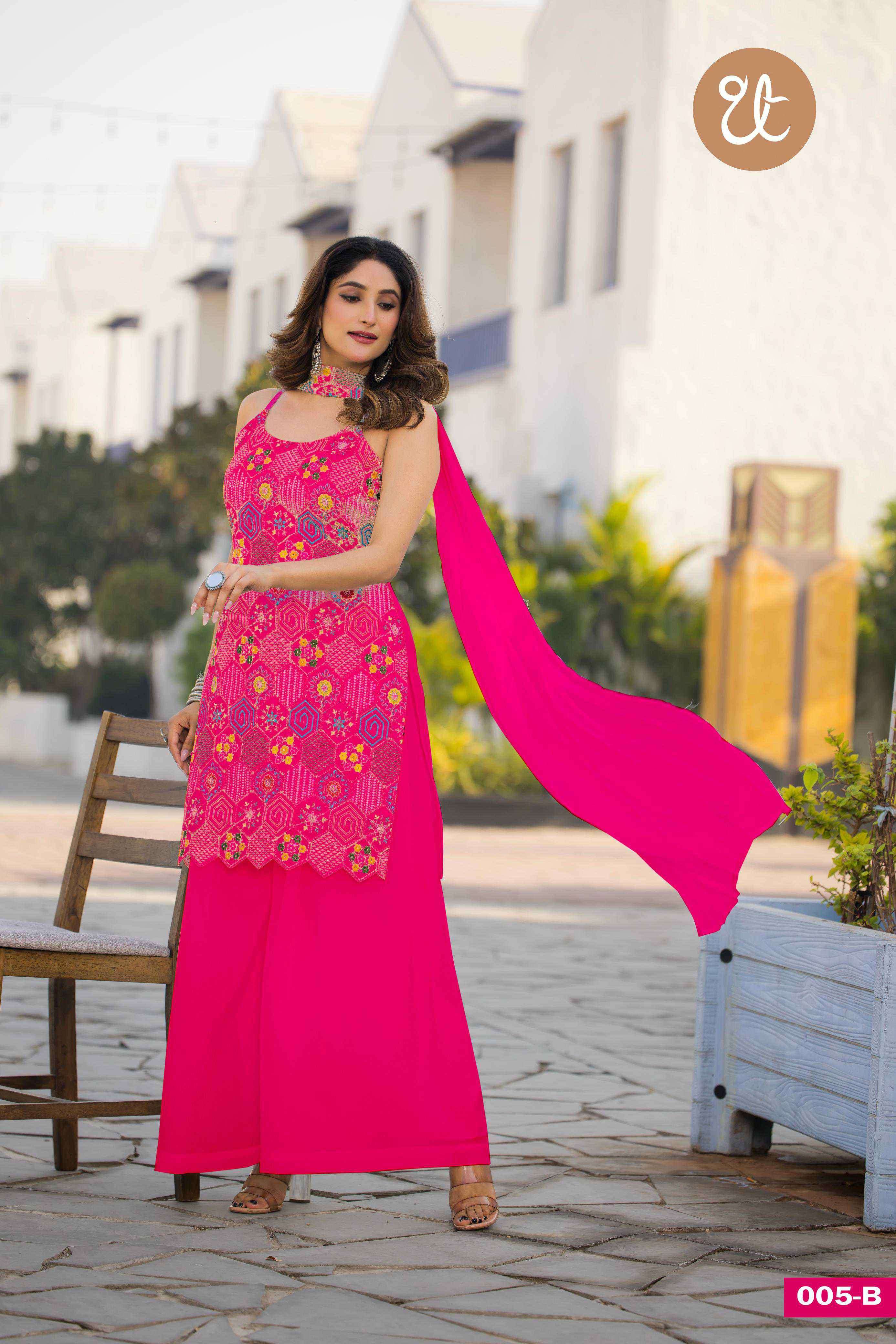 design no 005 by threadthrill colors  exclusive embroidery designer readymade wedding wear salwar kameez best online price surat