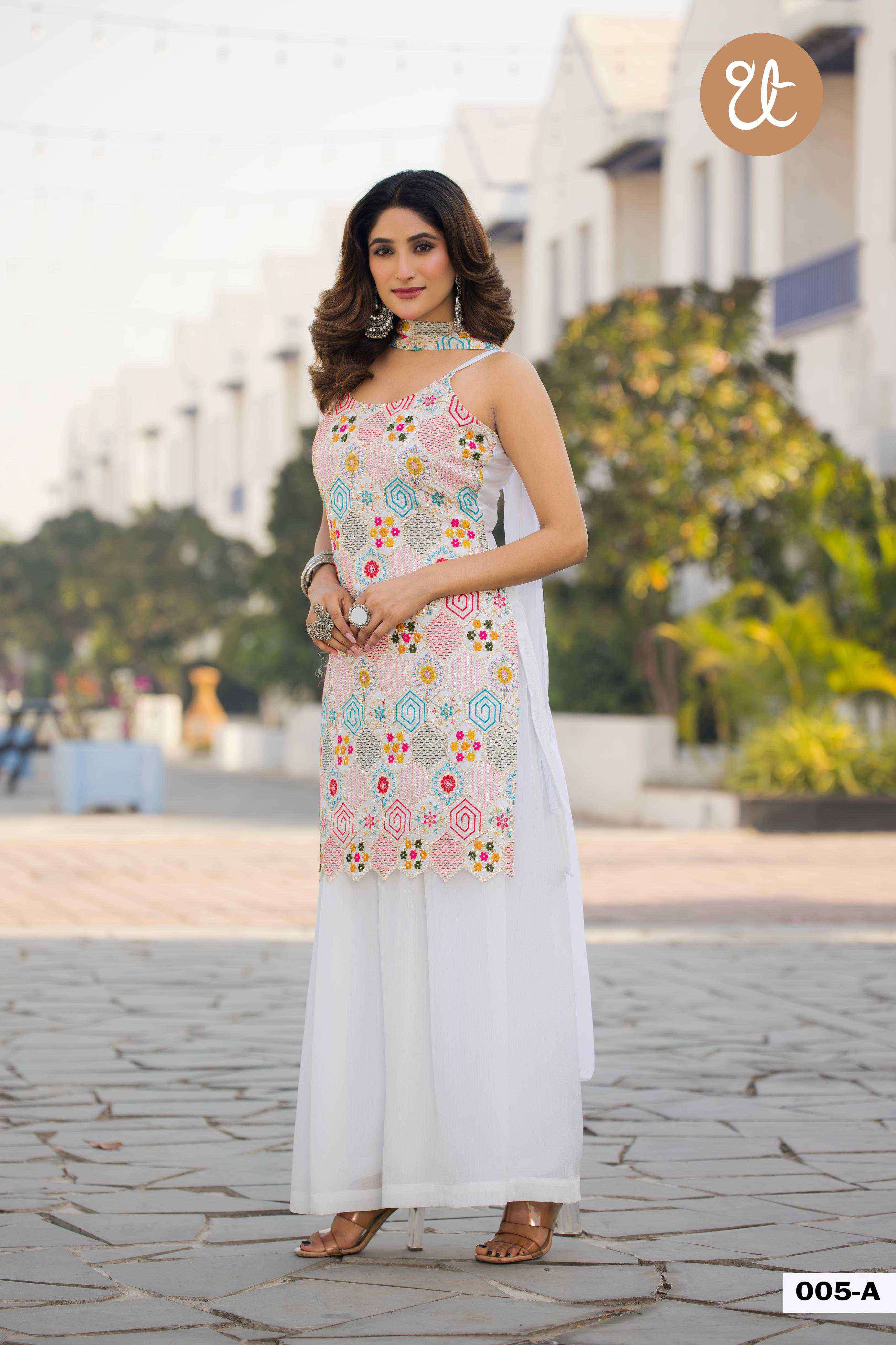 design no 005 by threadthrill colors  exclusive embroidery designer readymade wedding wear salwar kameez best online price surat