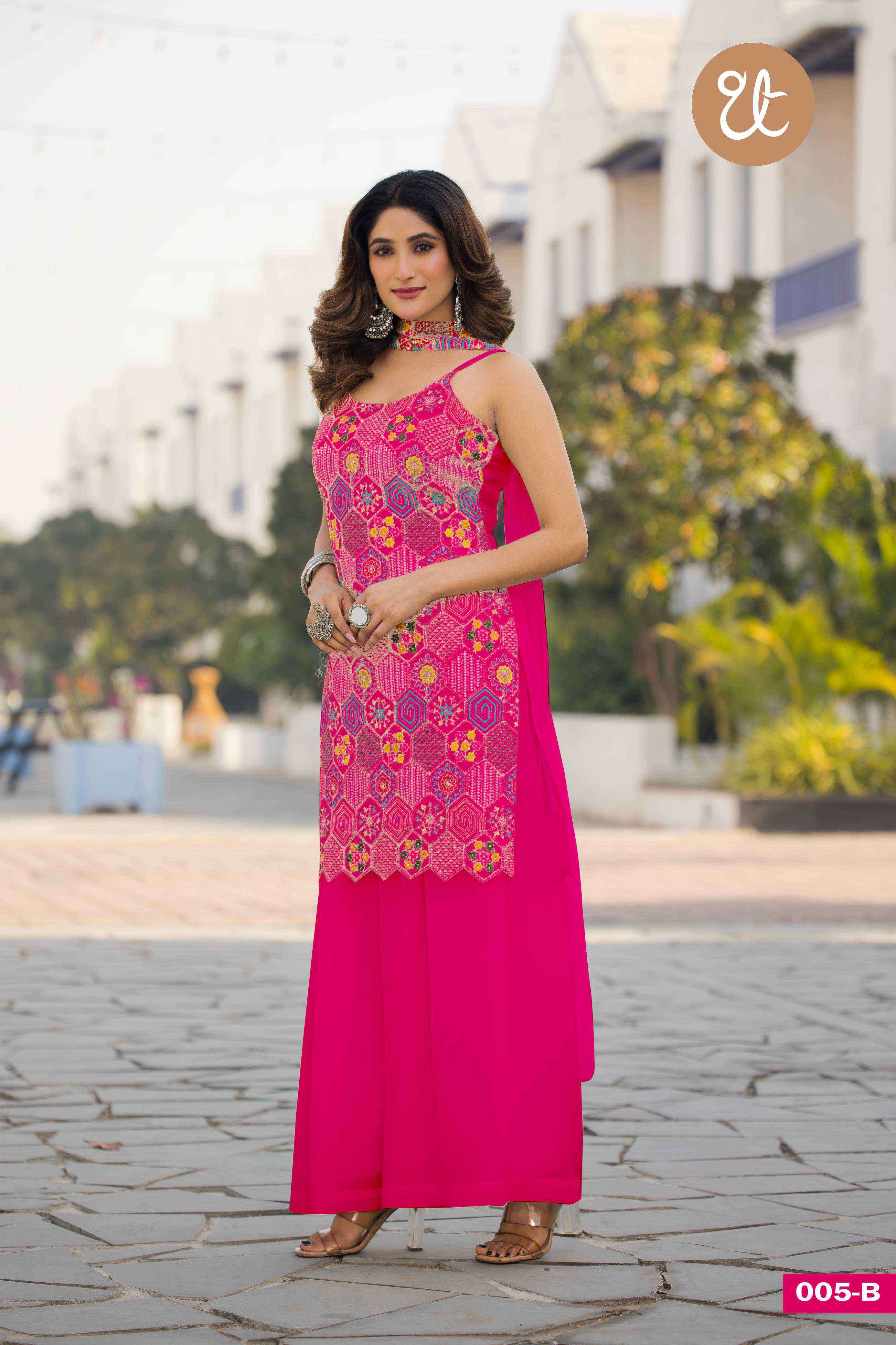 design no 005 by threadthrill colors  exclusive embroidery designer readymade wedding wear salwar kameez best online price surat