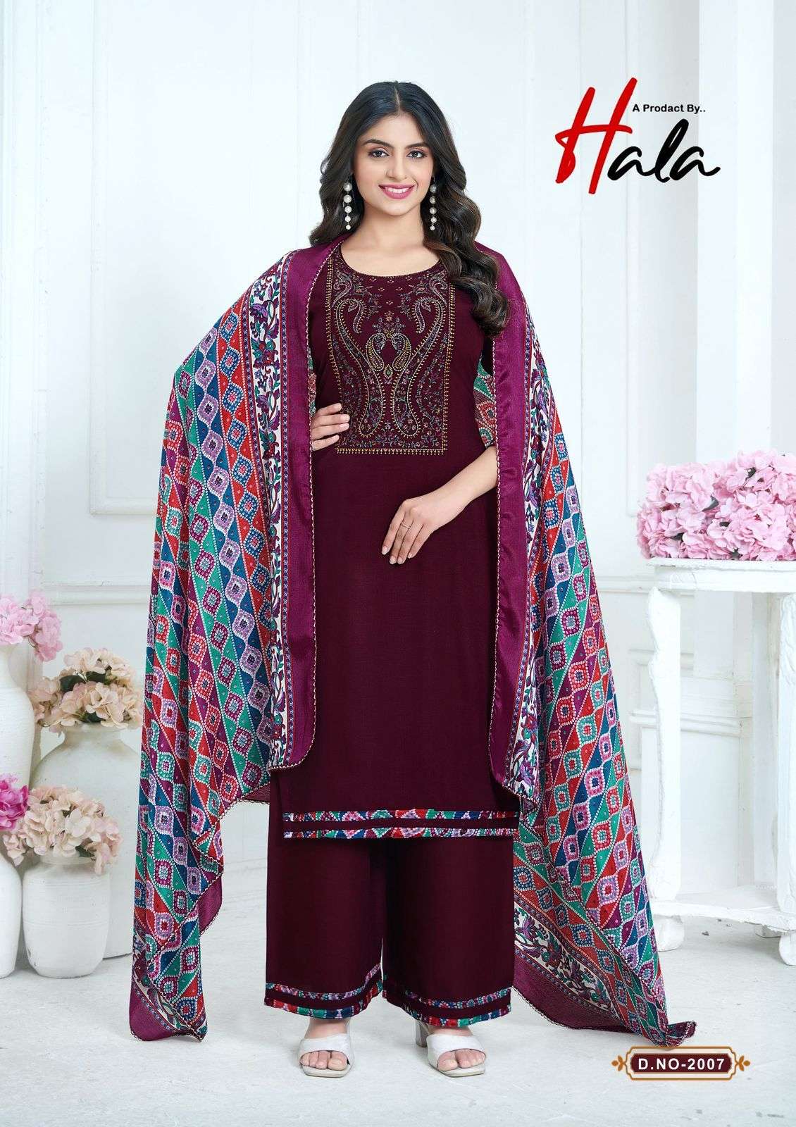 hala nigaar vol 2 designer rayon sulb embroidered salwar kameez wholesale best price catalogue 