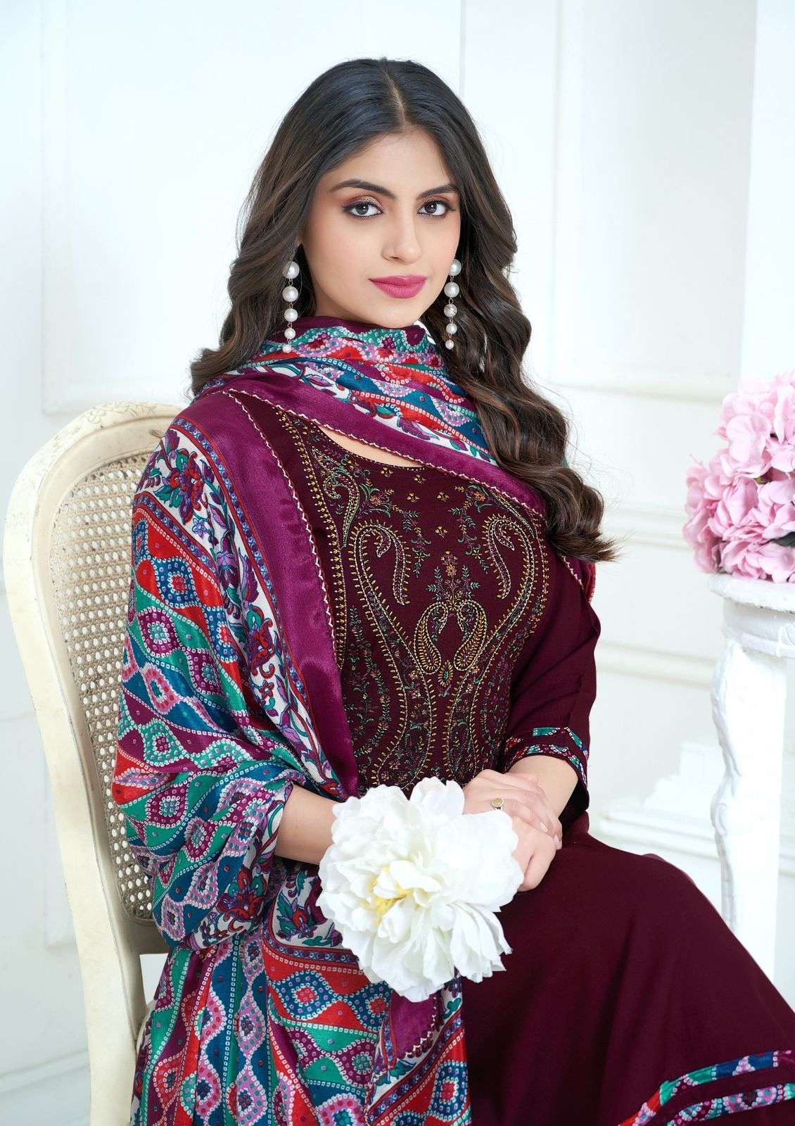 hala nigaar vol 2 designer rayon sulb embroidered salwar kameez wholesale best price catalogue 
