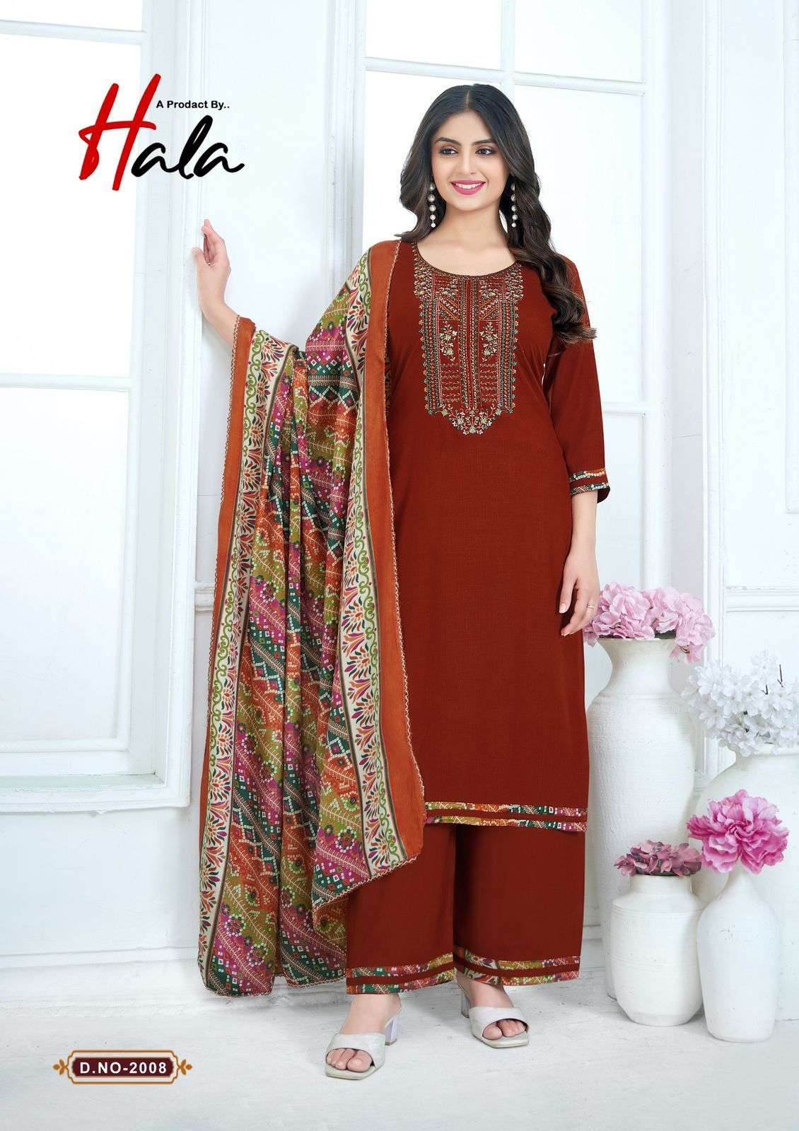 hala nigaar vol 2 designer rayon sulb embroidered salwar kameez wholesale best price catalogue 