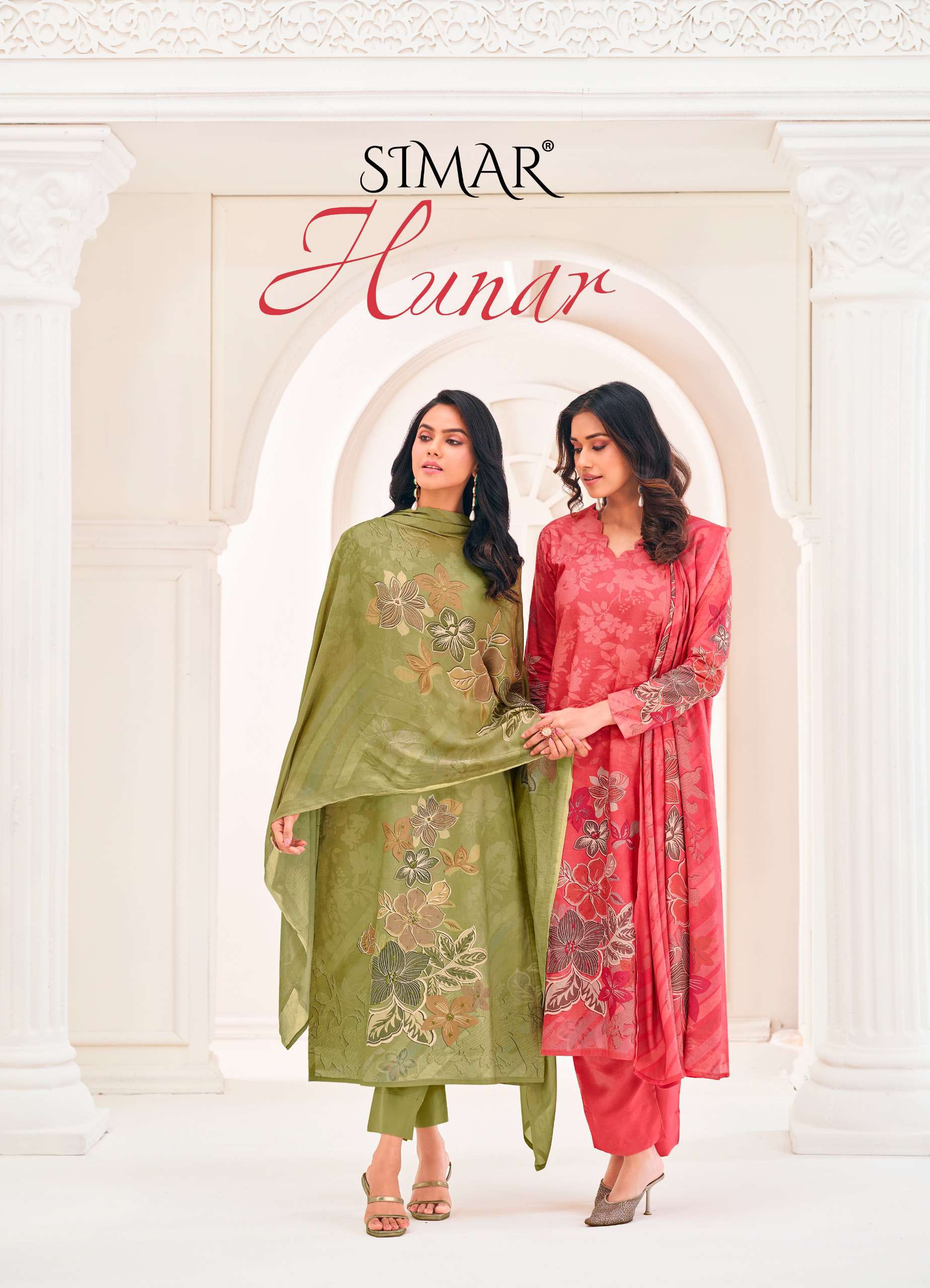 hunar by simar colors lawn cotton summer wear designer salwar kameez best online price surat