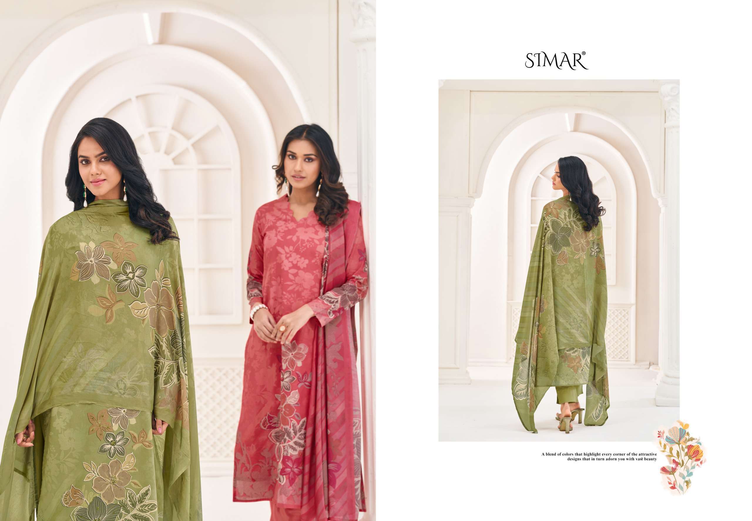 hunar by simar colors lawn cotton summer wear designer salwar kameez best online price surat