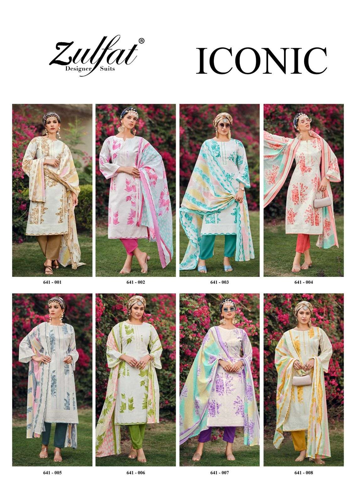 iconic by zulfat designer suits colors series pure cotton designer salwar kameez best online price surat