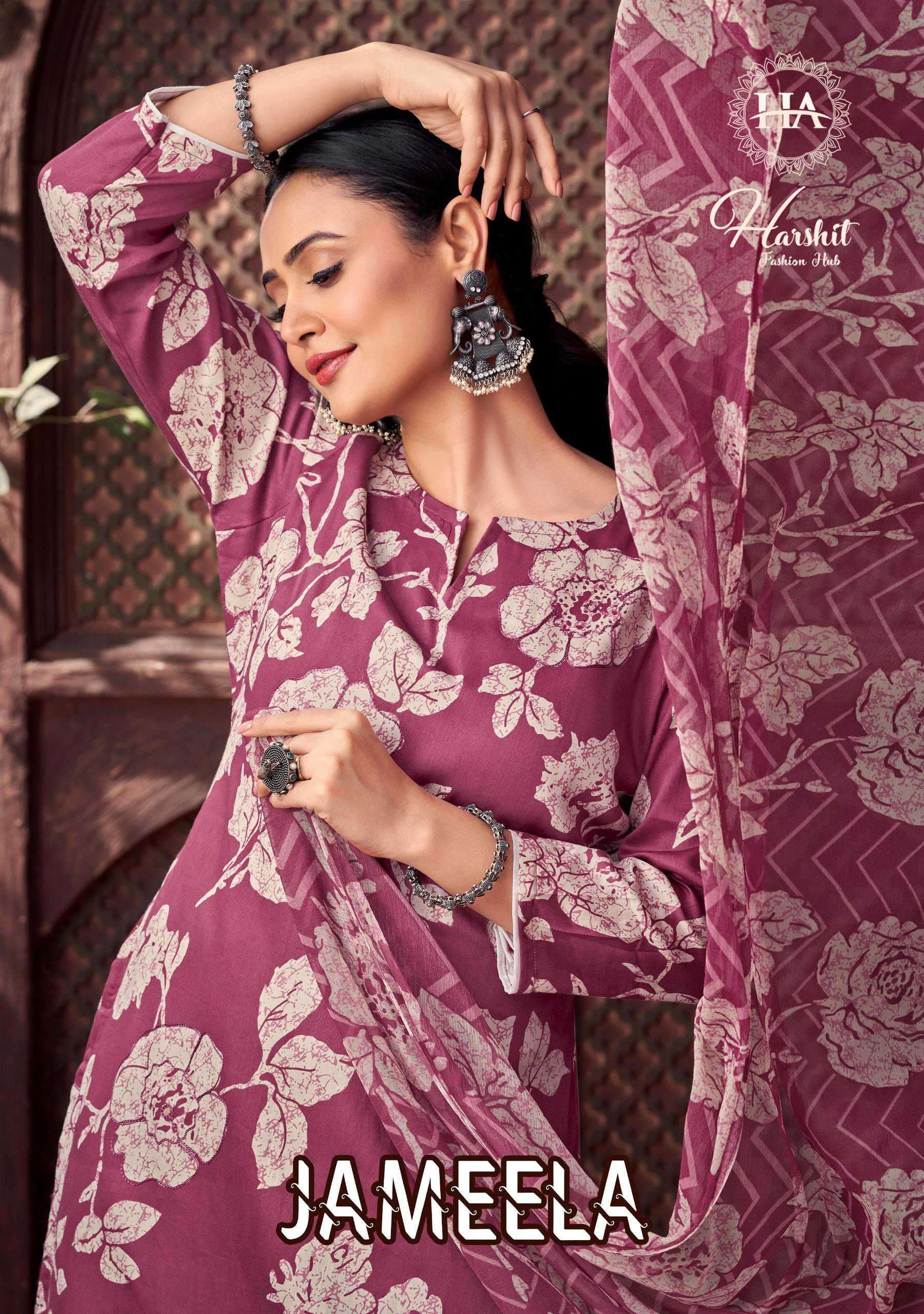 jameela by harshit fashion colors pure zam exclusive designer summer wear unstitch salwar kameez best rant online surat