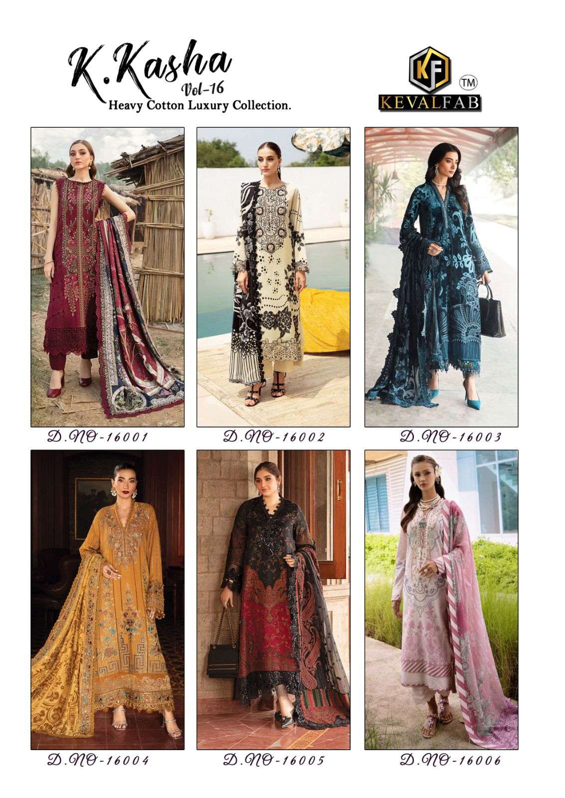 k kasha vol 16 by keval fab colors series exclusive cotton printed designer salwar kameez best online price surat