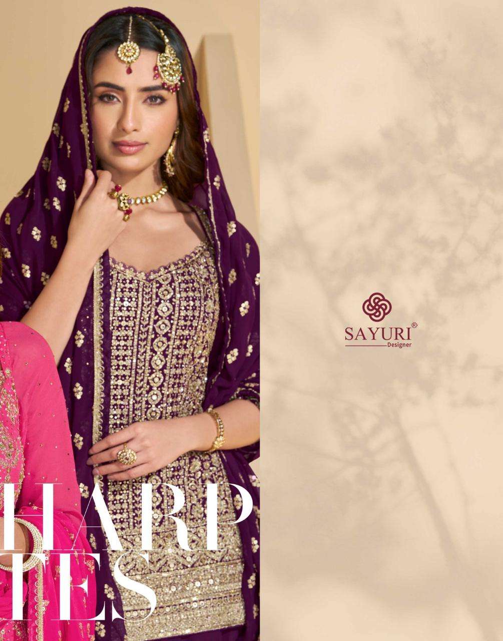 madhubala by sayuri colors series gerogette heavy beautiful embroidery work eid special salwar kameez best online price surat