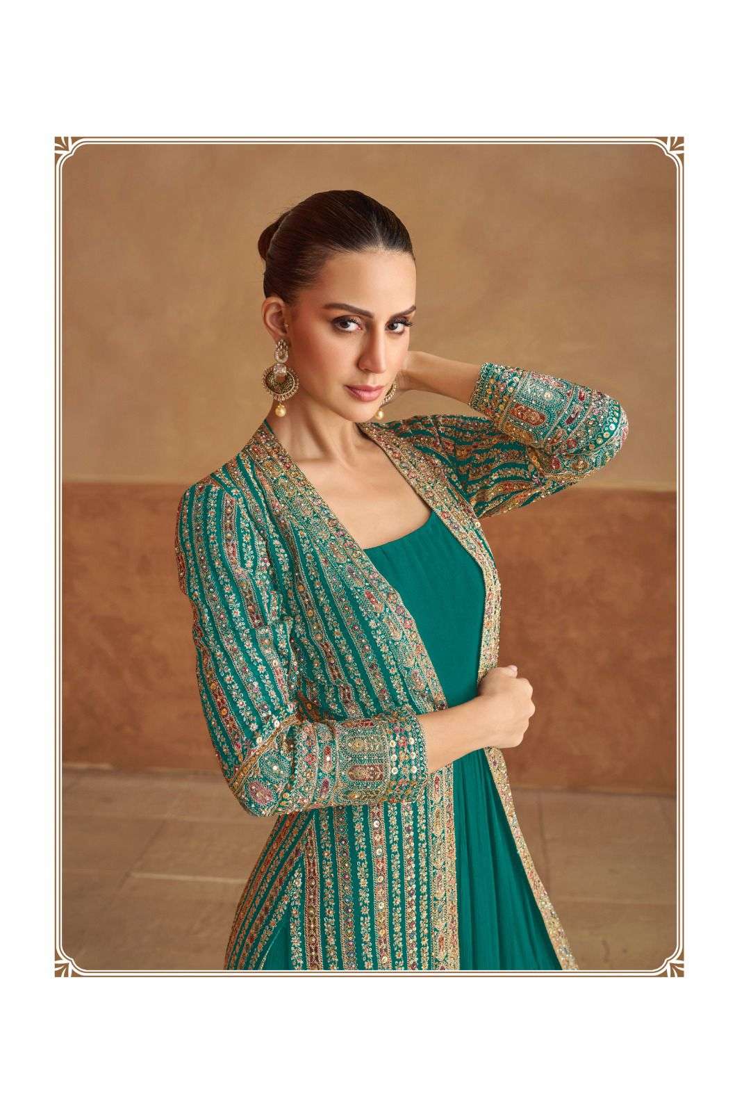 nabiya by gulkayra designer colors series real georgette  handwork with embroidery readymade gown best online price surat