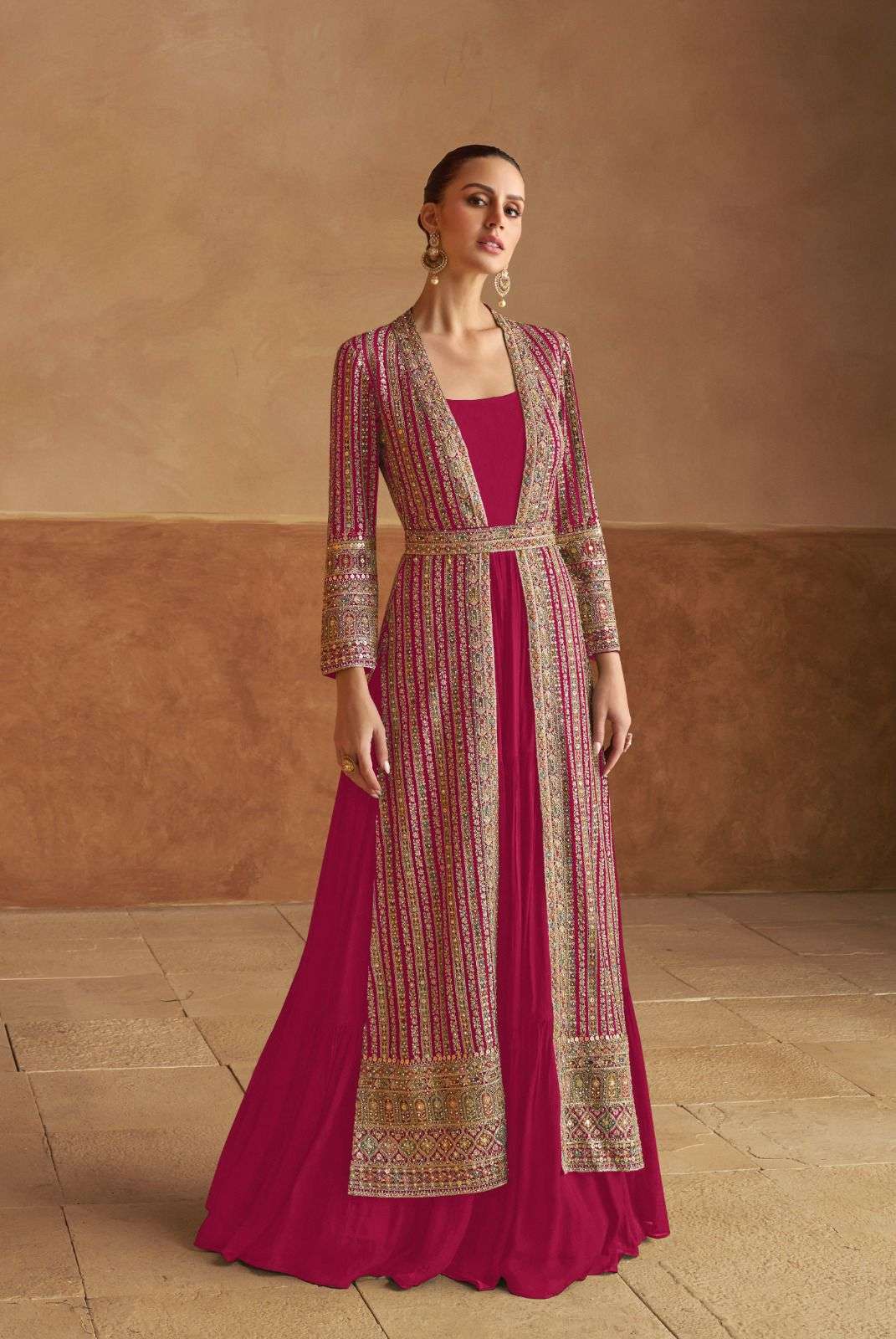nabiya by gulkayra designer colors series real georgette  handwork with embroidery readymade gown best online price surat
