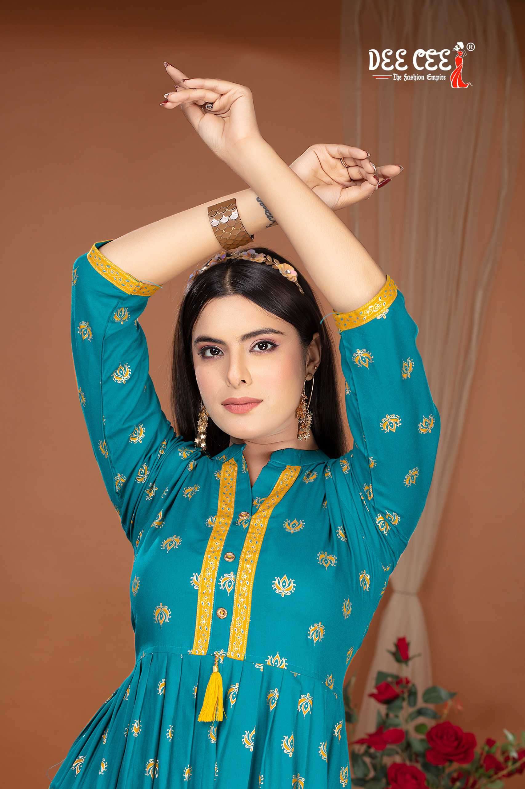 panchvati by deecee color series rayon plain designer party wear kurti best online price surat india 