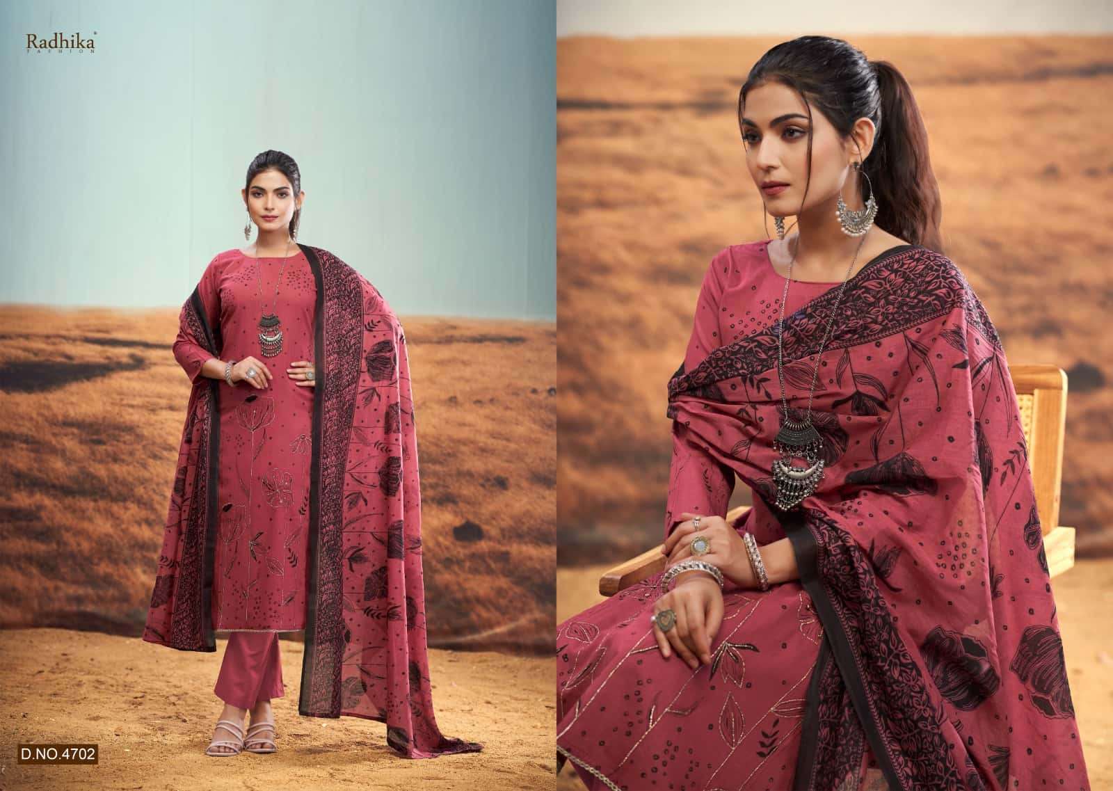 rabiya by azara colors series lawn cotton with jari work fancy salwar kameez best online price surat