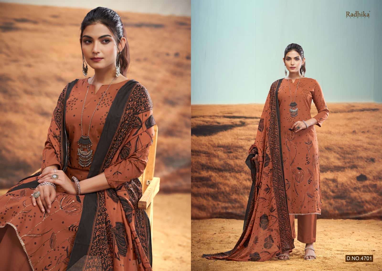 rabiya by azara colors series lawn cotton with jari work fancy salwar kameez best online price surat