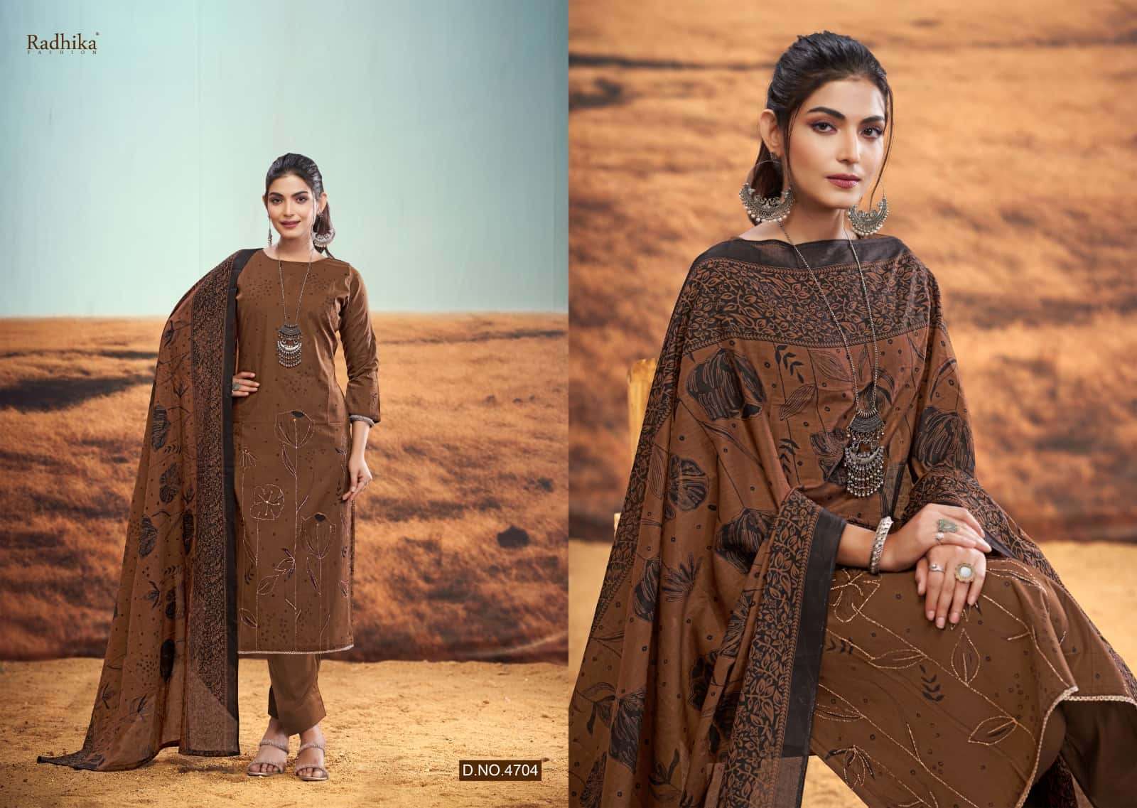 rabiya by azara colors series lawn cotton with jari work fancy salwar kameez best online price surat