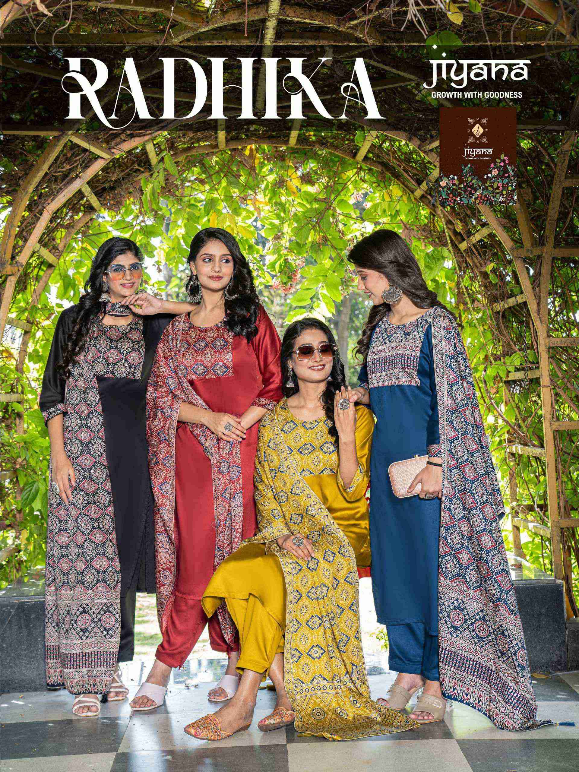 radhika by jiyana colors series gajji silk new best designer readymade salwar kameez best online price surat