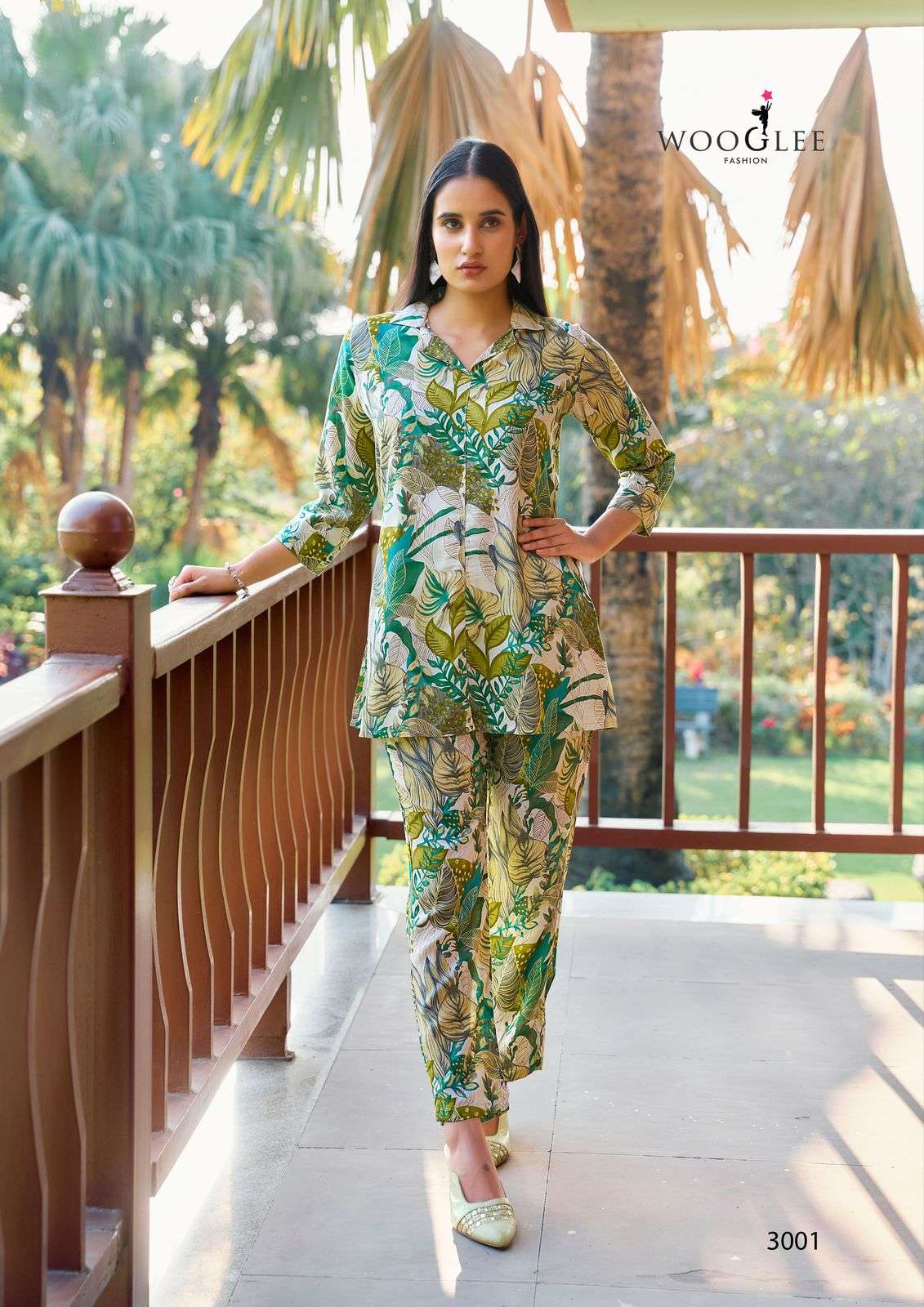 rolex by wooglee 3001-3006 series rayon with exclusive printed designer cord set collection best online price surat