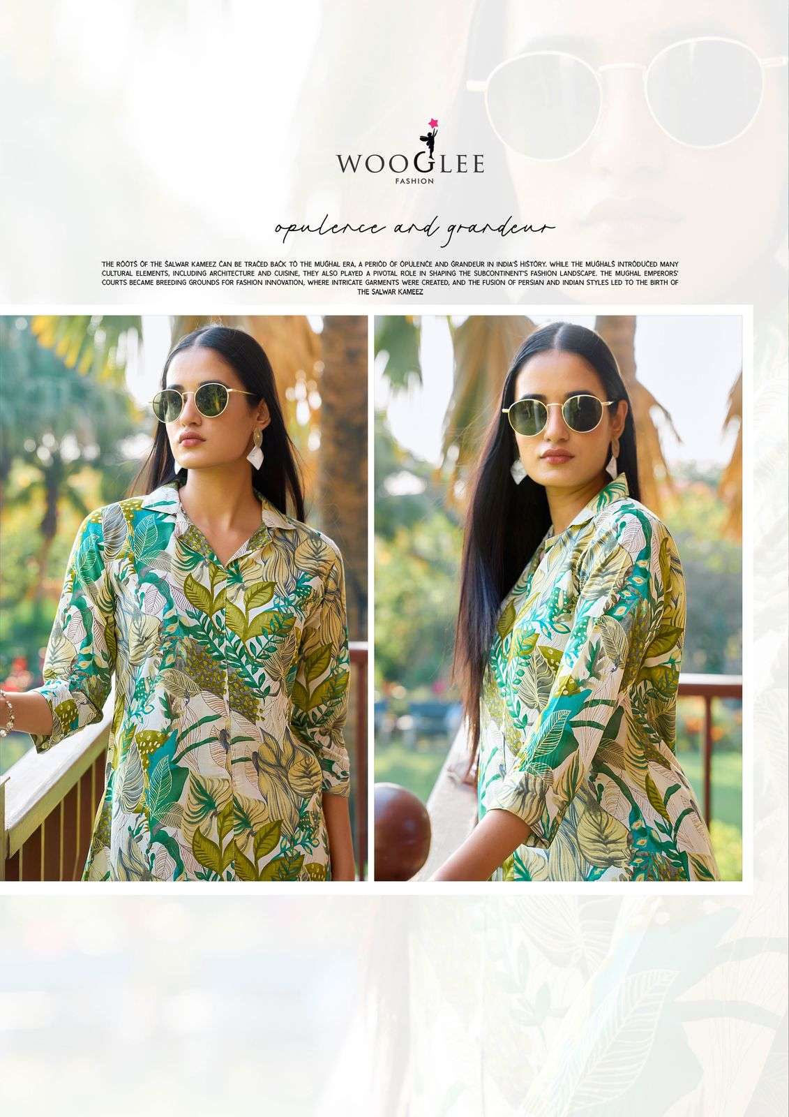 rolex by wooglee 3001-3006 series rayon with exclusive printed designer cord set collection best online price surat
