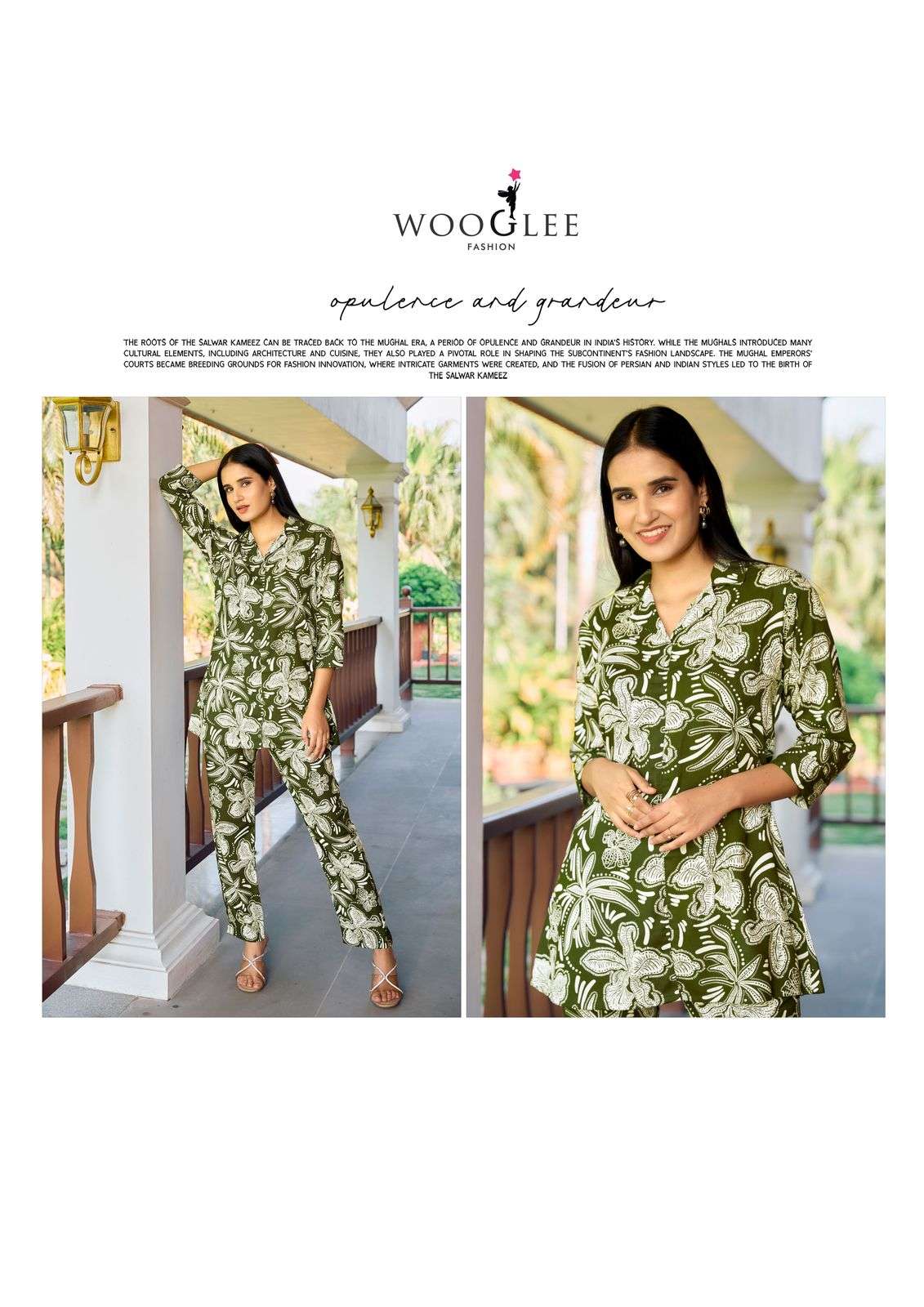 rolex by wooglee 3001-3006 series rayon with exclusive printed designer cord set collection best online price surat