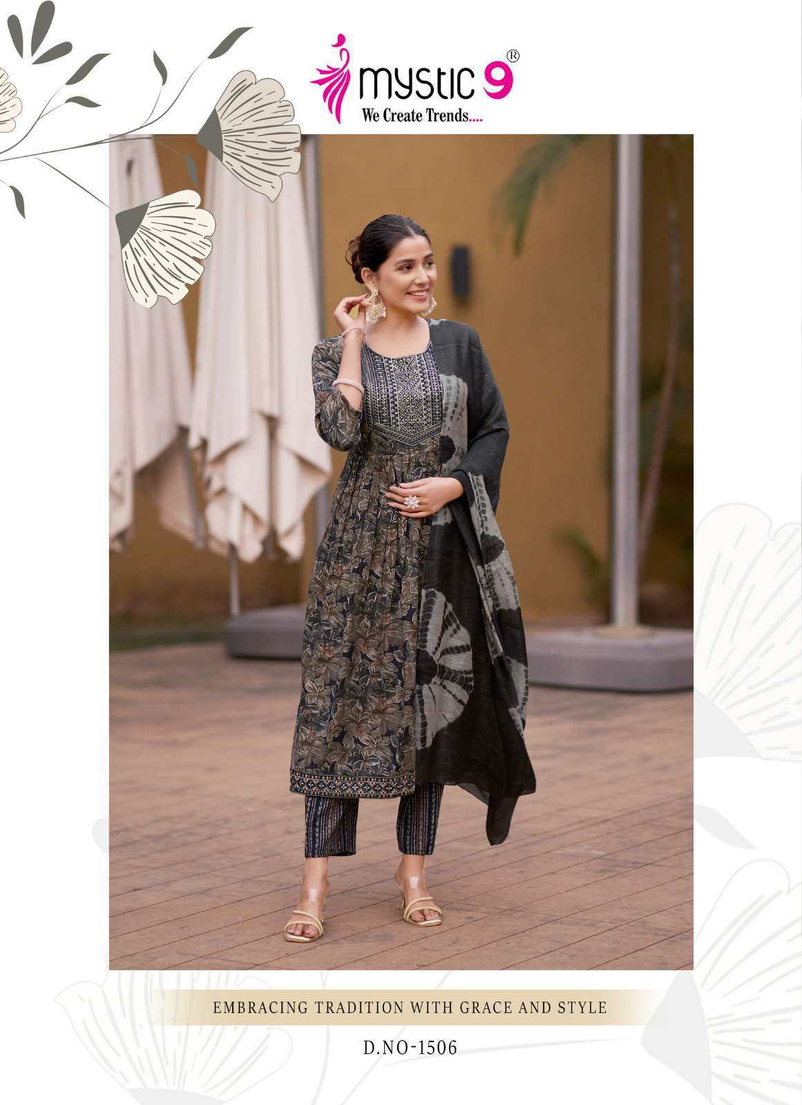 sara vol 15 by mystic 9 1501-1508 colors series premium rayon capsule embroidered designer readymade kurti best onlinr price surat