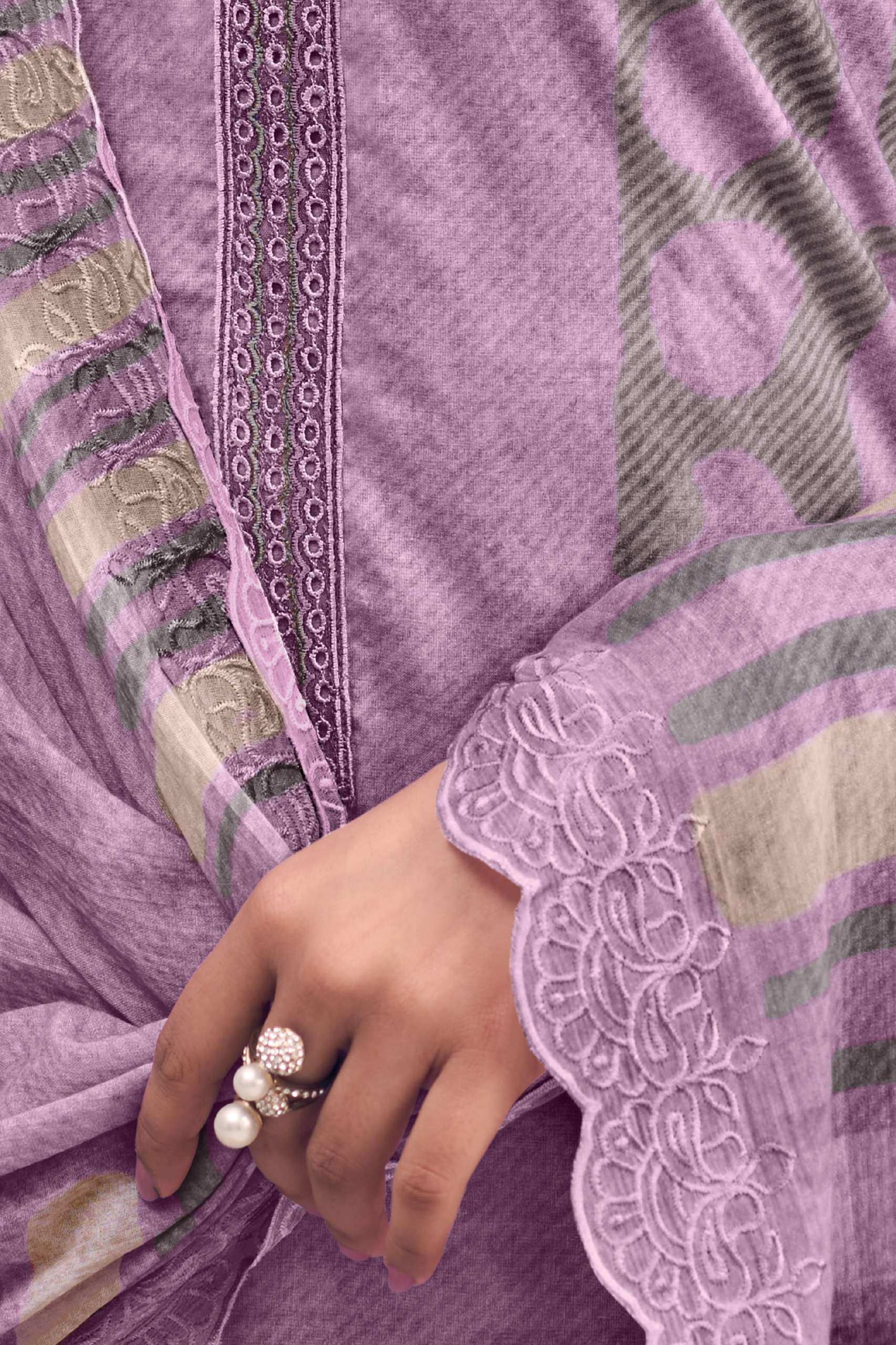 sarg mizna pure cotton lawn digital hand work salwar kameez online shopping wholesalers surat
