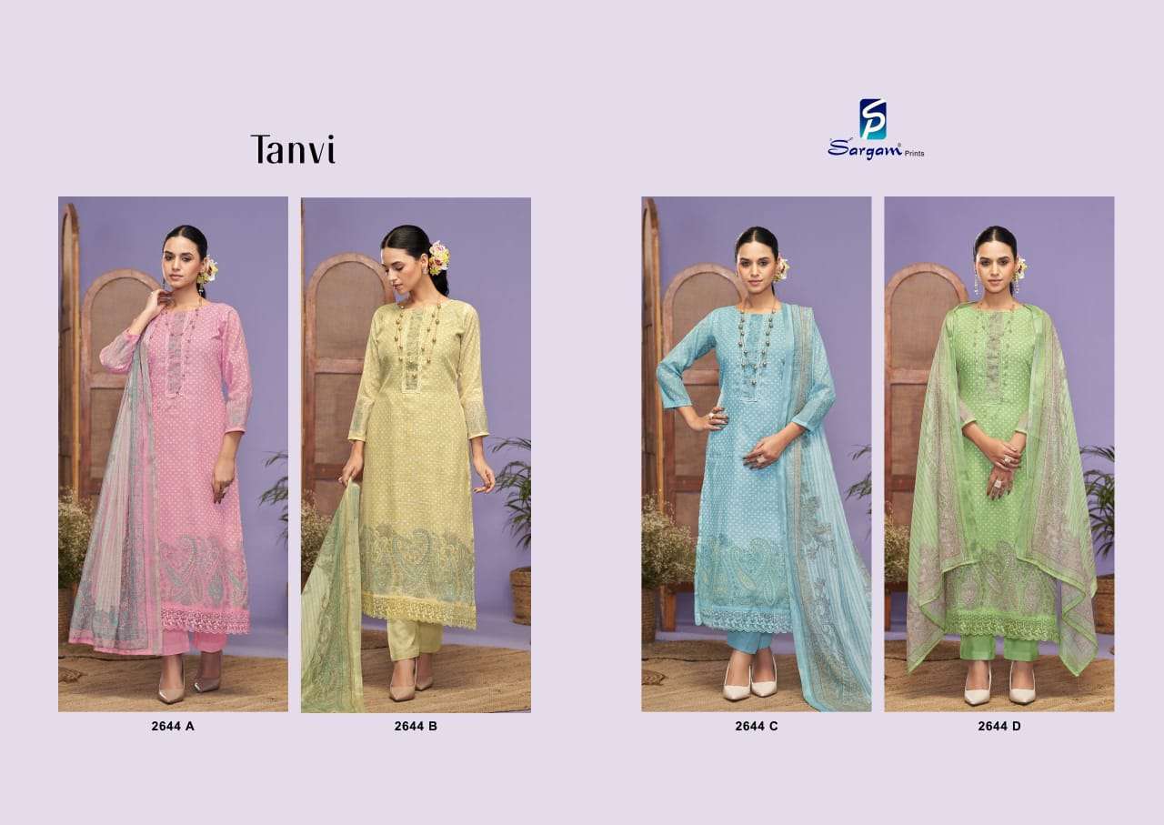 sargam by tanvi colors pure linen fancy embroidery summer wear suits collection online surat