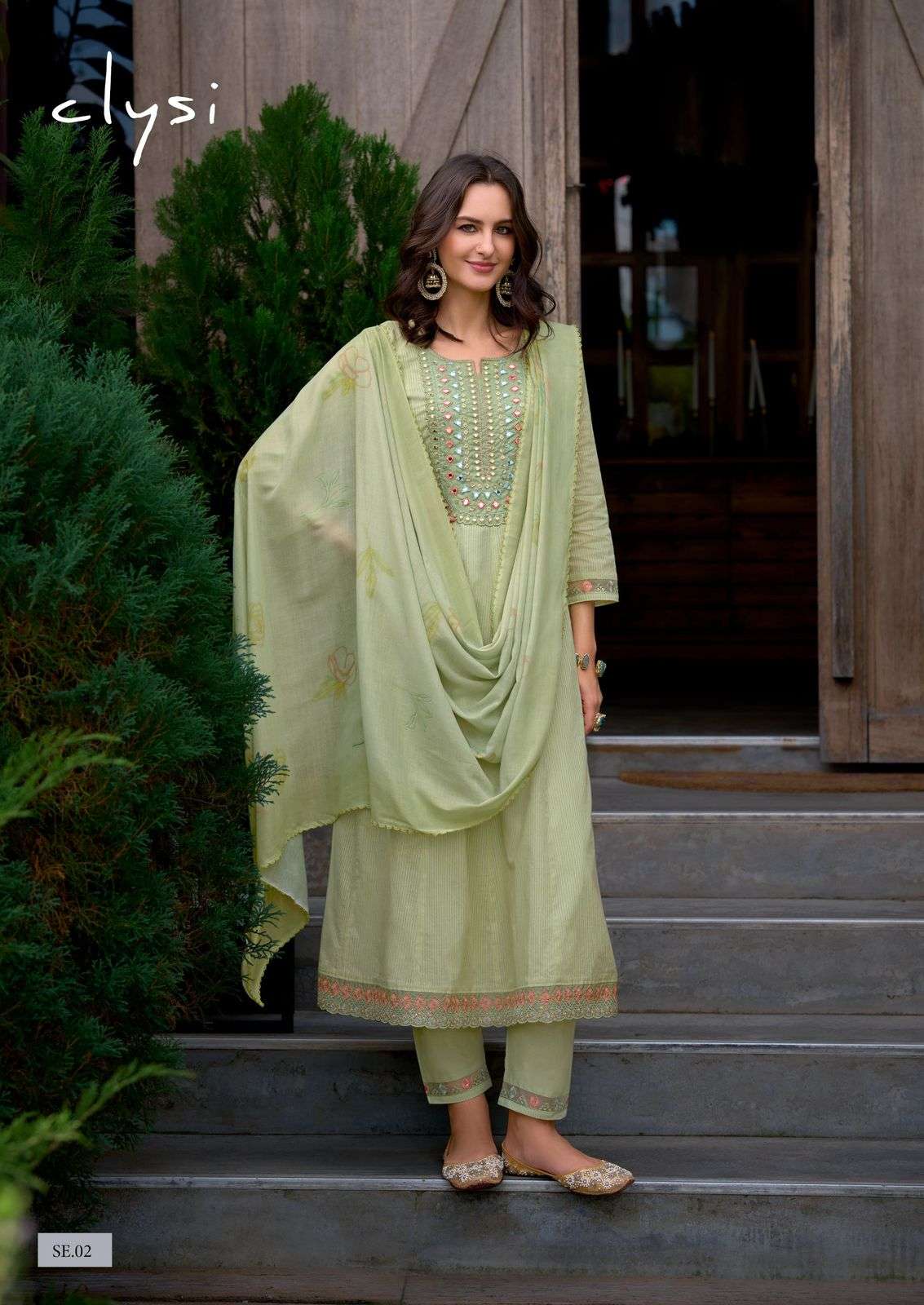 sehra by clysi colors series cotton embroidery with handwork designer readymade salwar kameez best online price surat